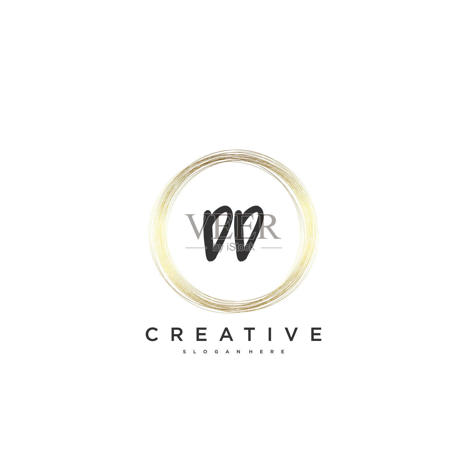 Dd美初始标识手写标识艺术插画图片素材