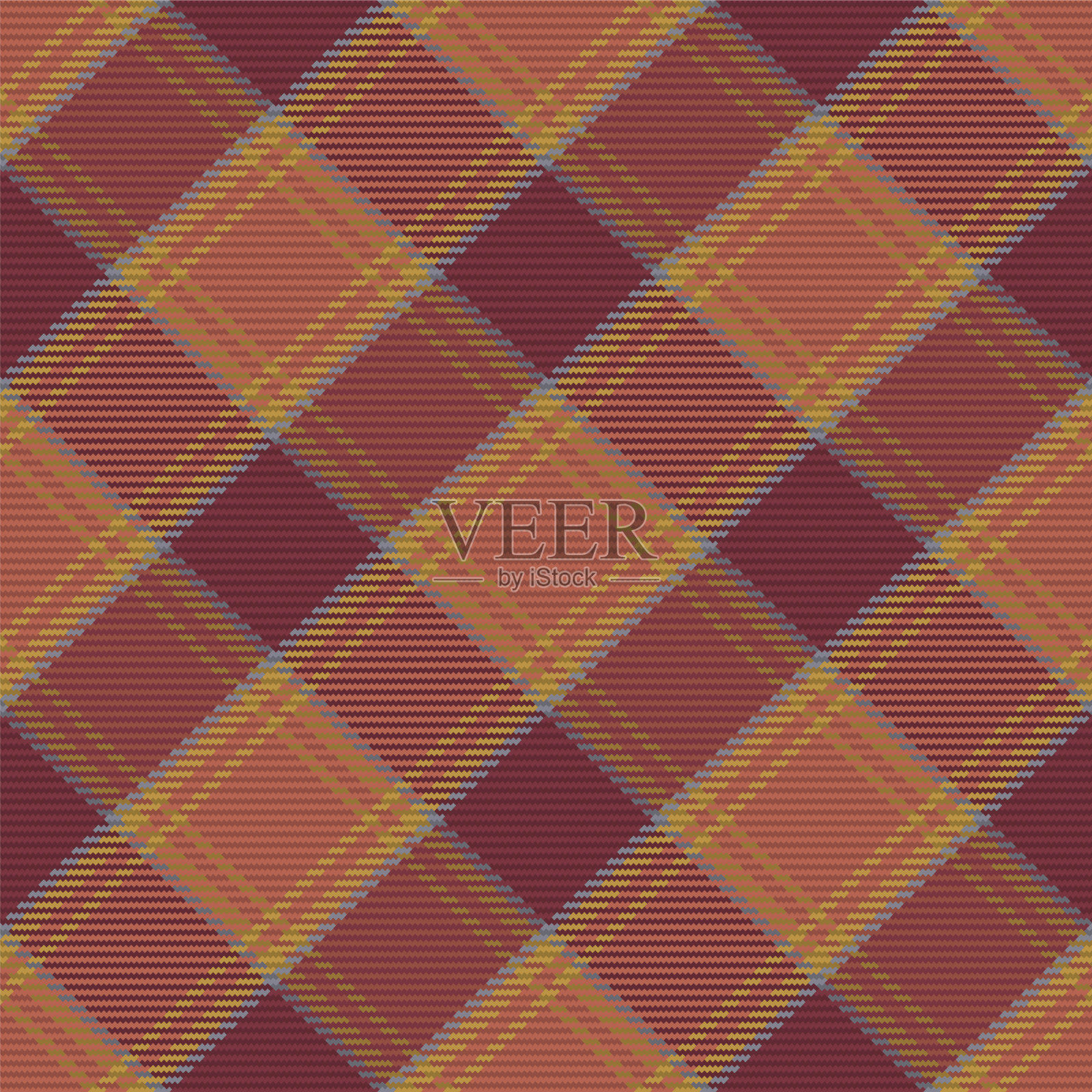 无缝图案苏格兰格子呢格子插画图片素材