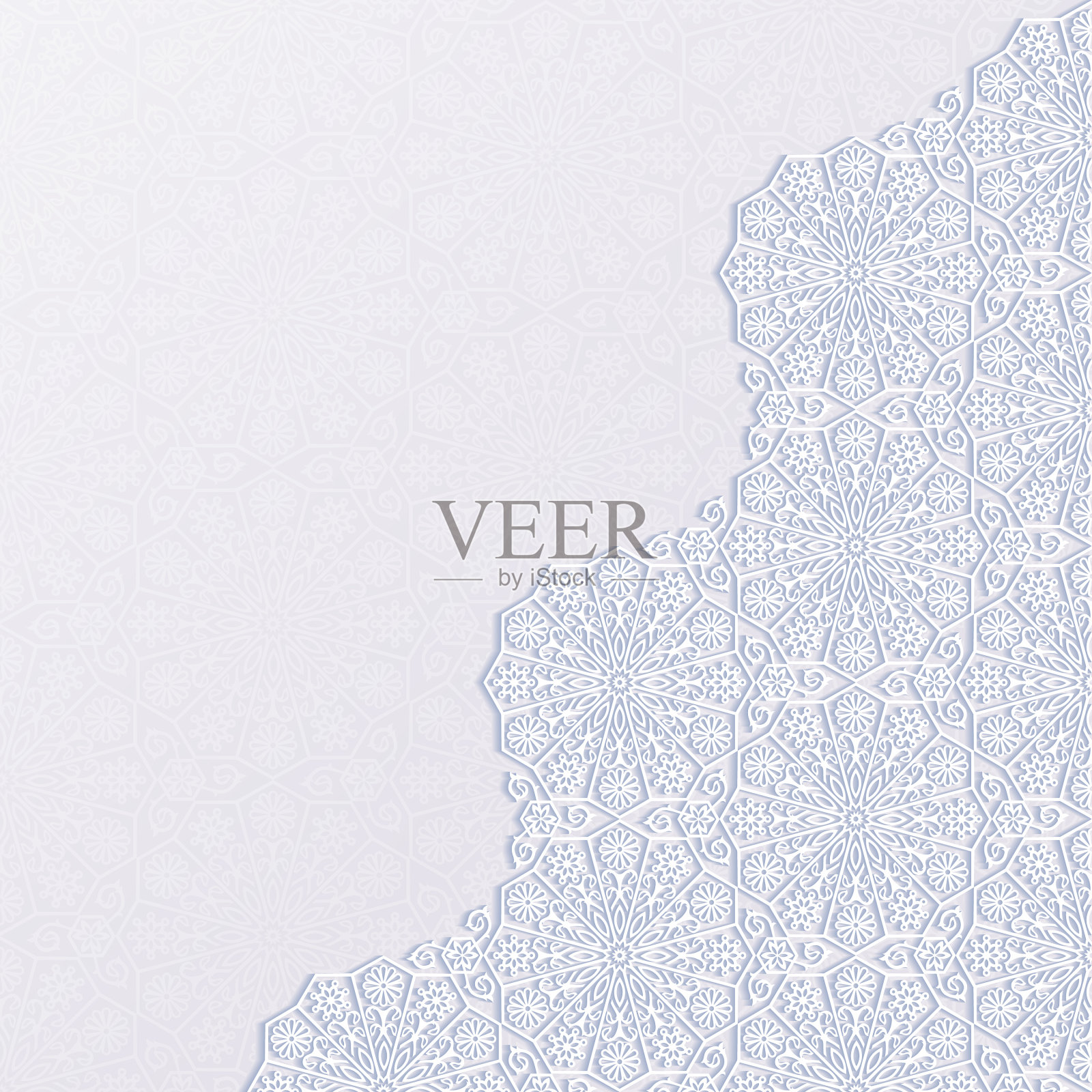 背景与传统花卉装饰插画图片素材