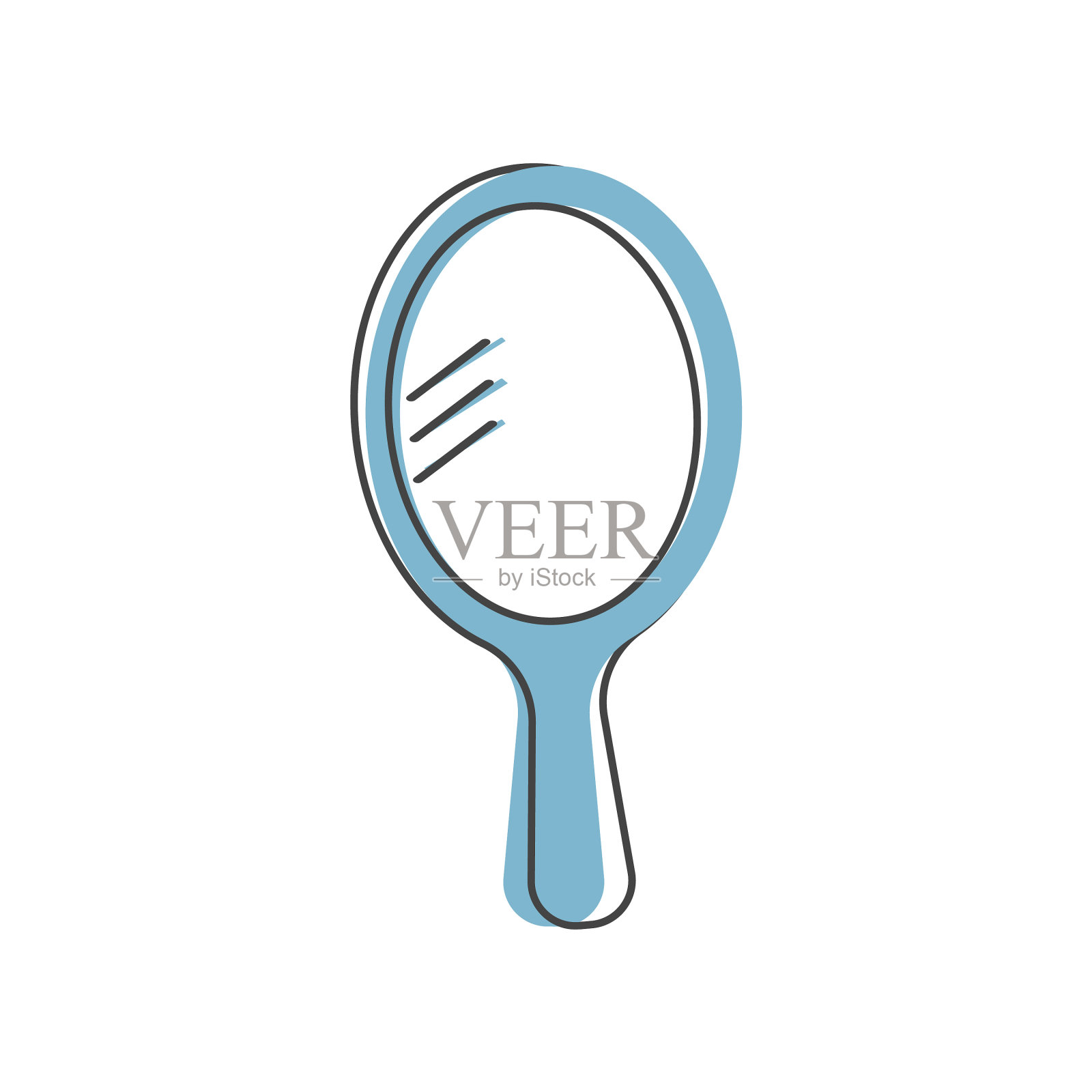 图标手镜化妆和个人护理插画图片素材