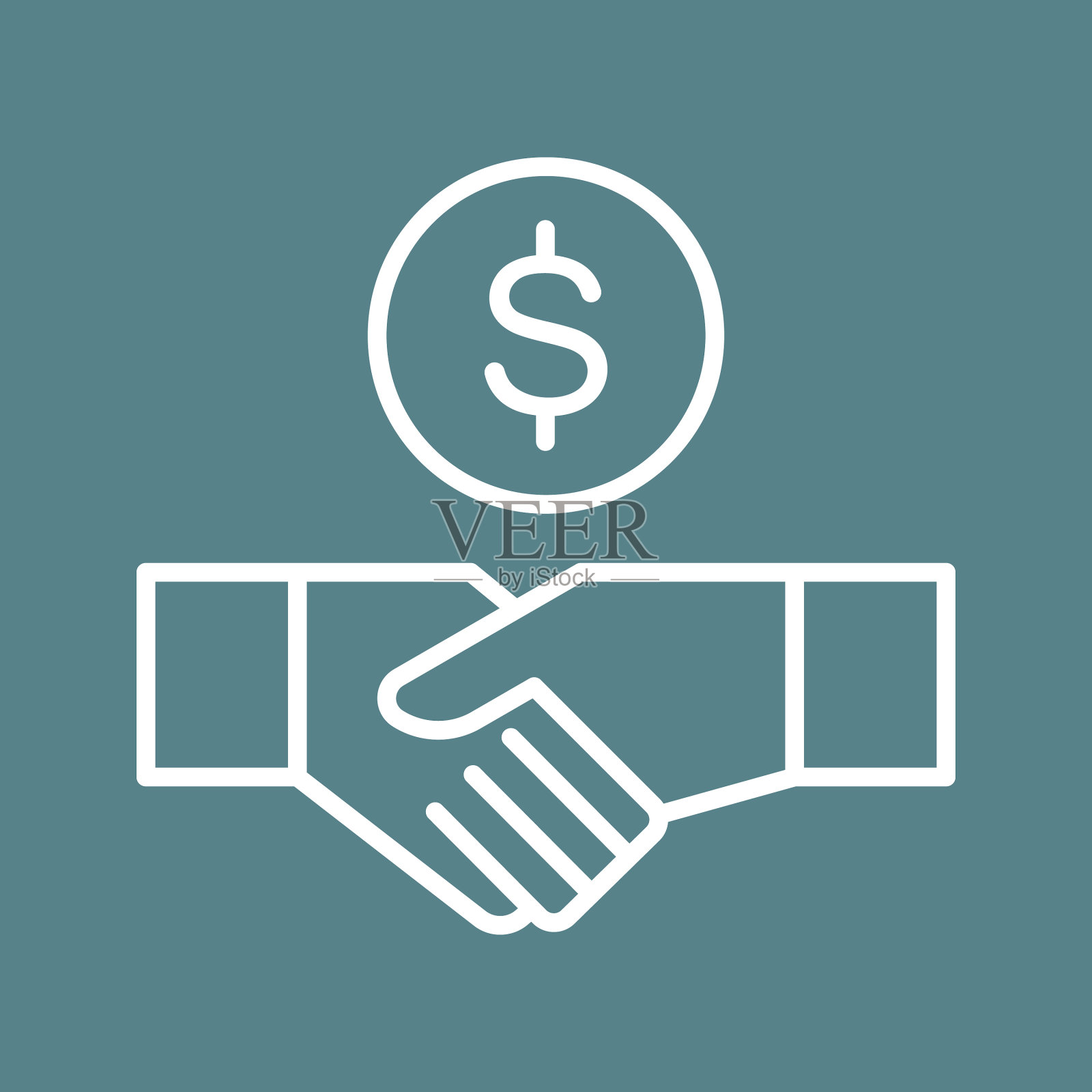 业绩协议图标插画图片素材