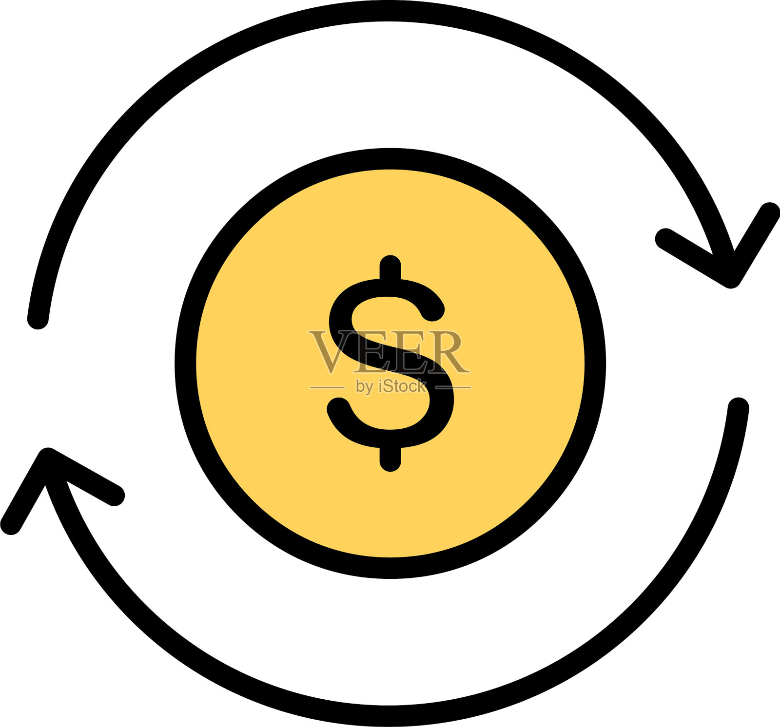 现金流的图标插画图片素材