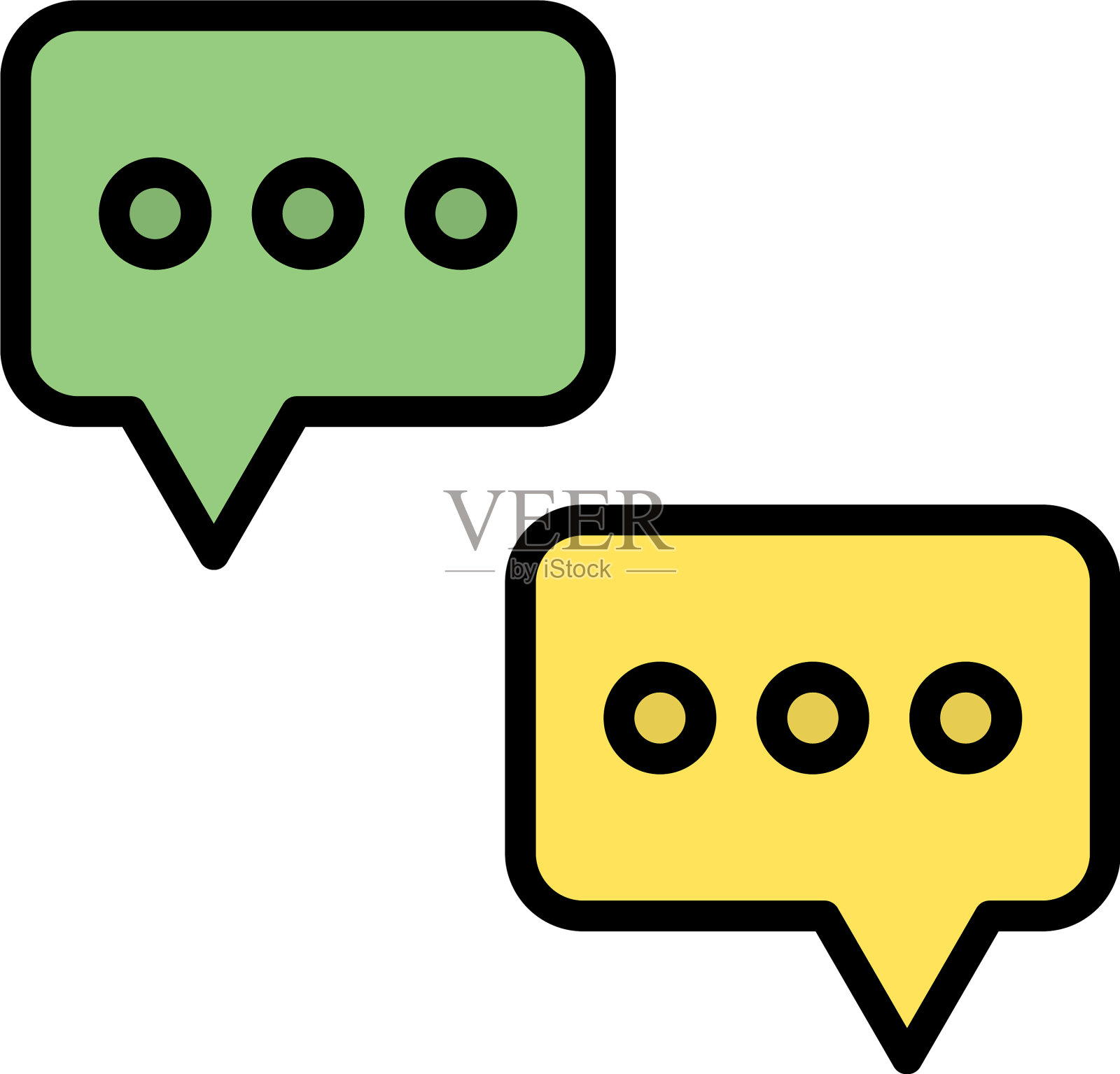 聊天图标图标素材