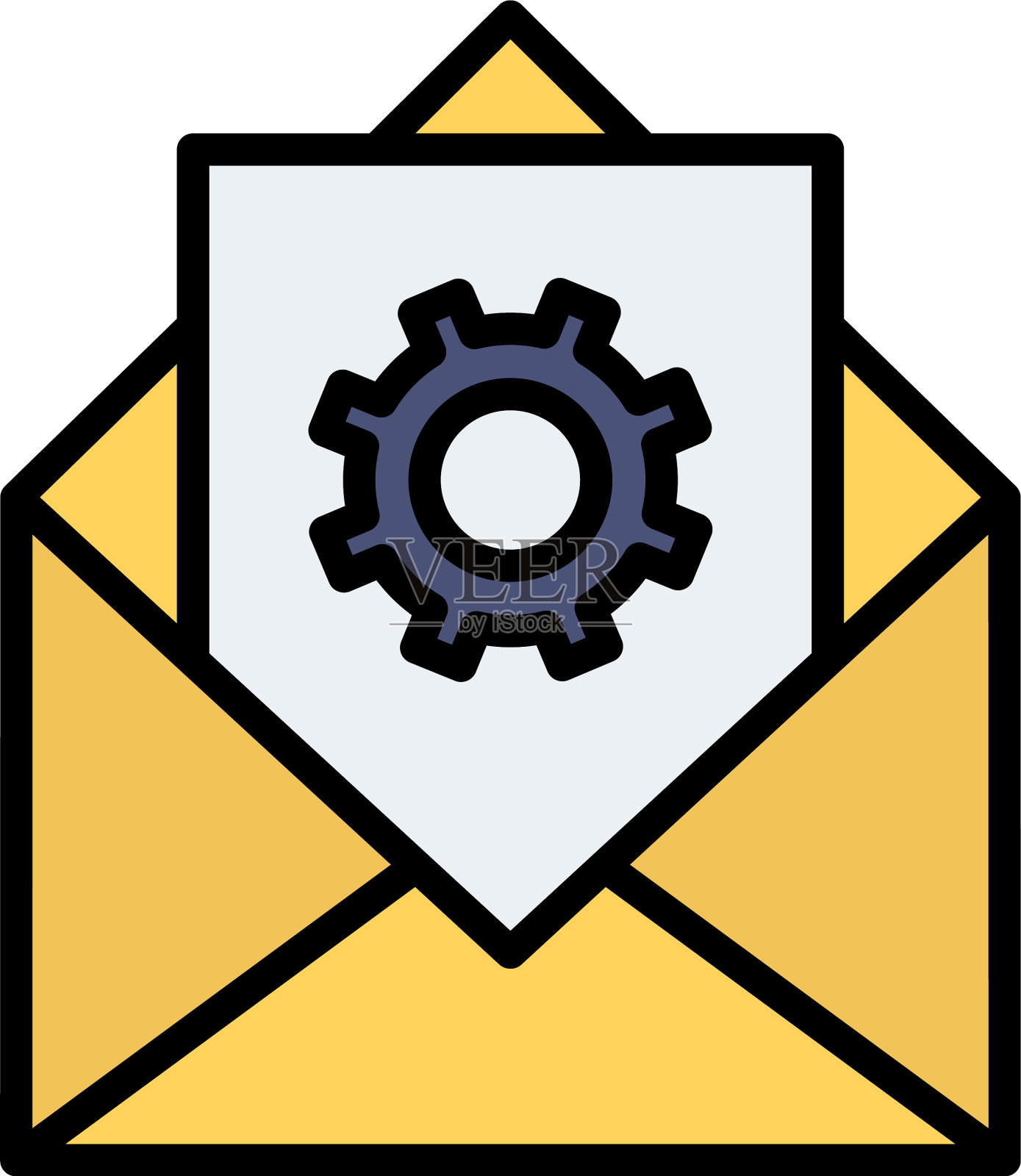 电子邮件支持图标插画图片素材