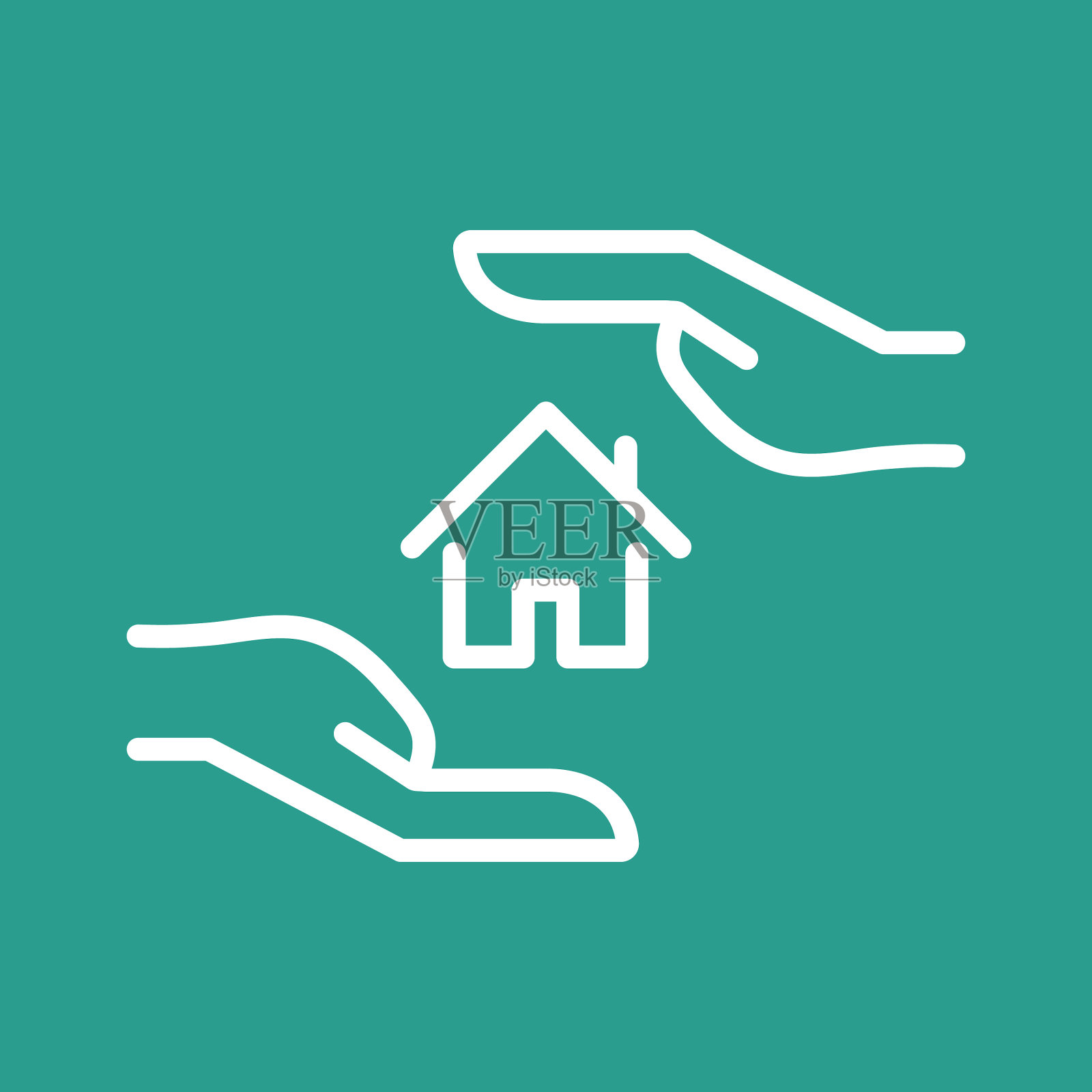 家保护图标插画图片素材