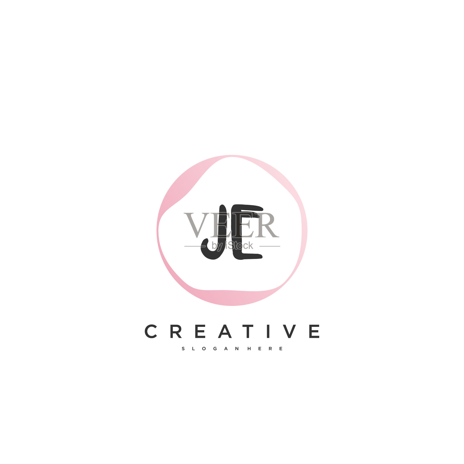 我美最初的标识手写标识艺术插画图片素材