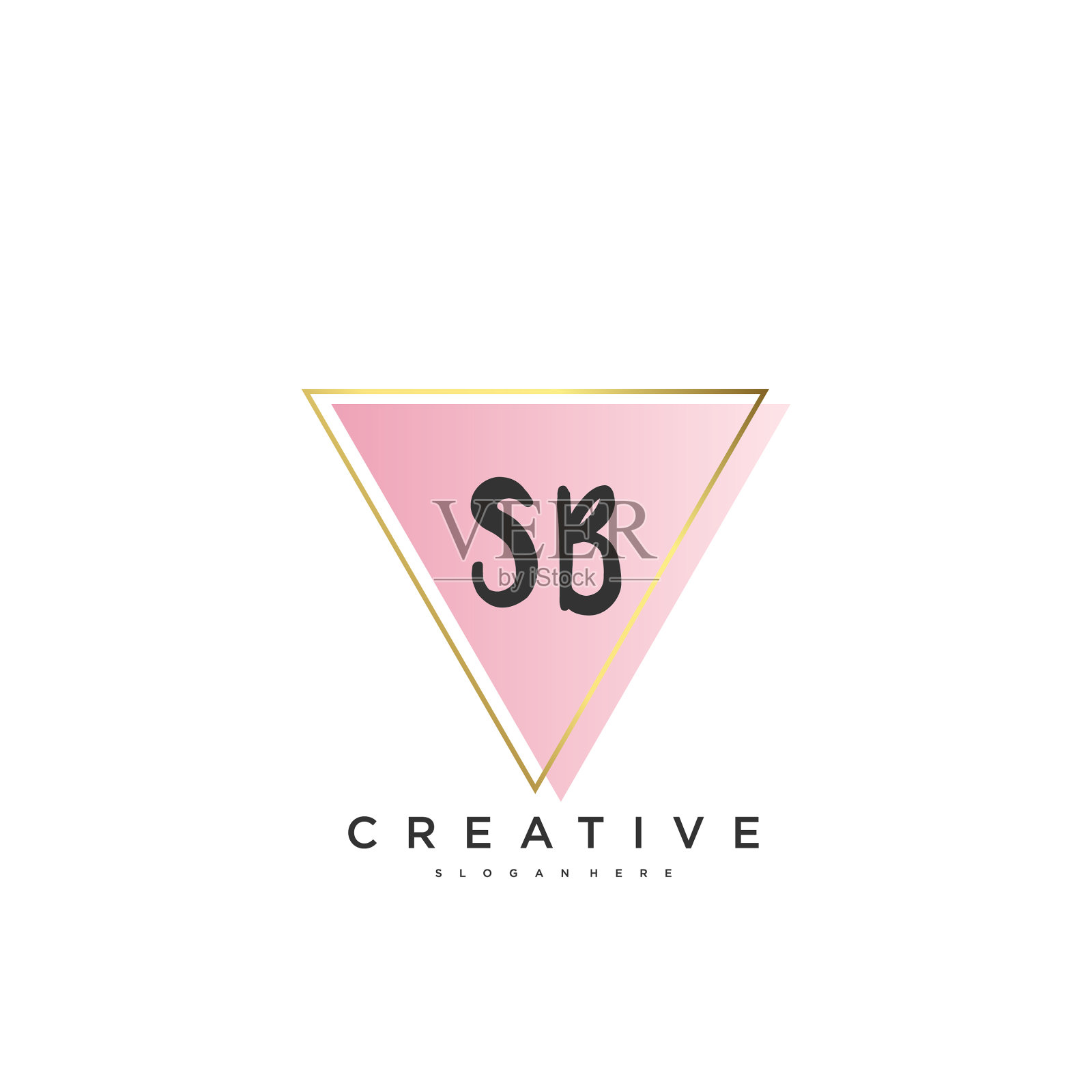 Sb美初始标志手写标志艺术插画图片素材