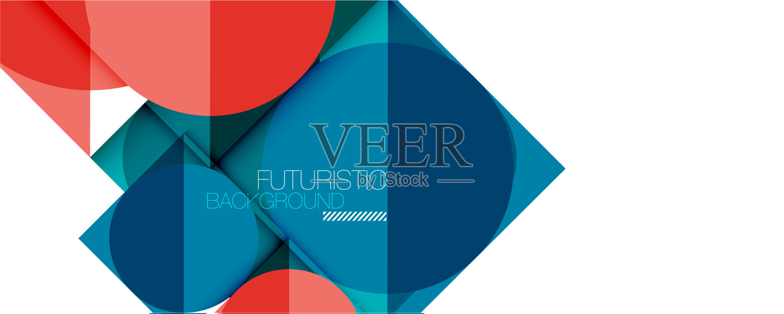 简单的圆圈和三角形是抽象的背景插画图片素材