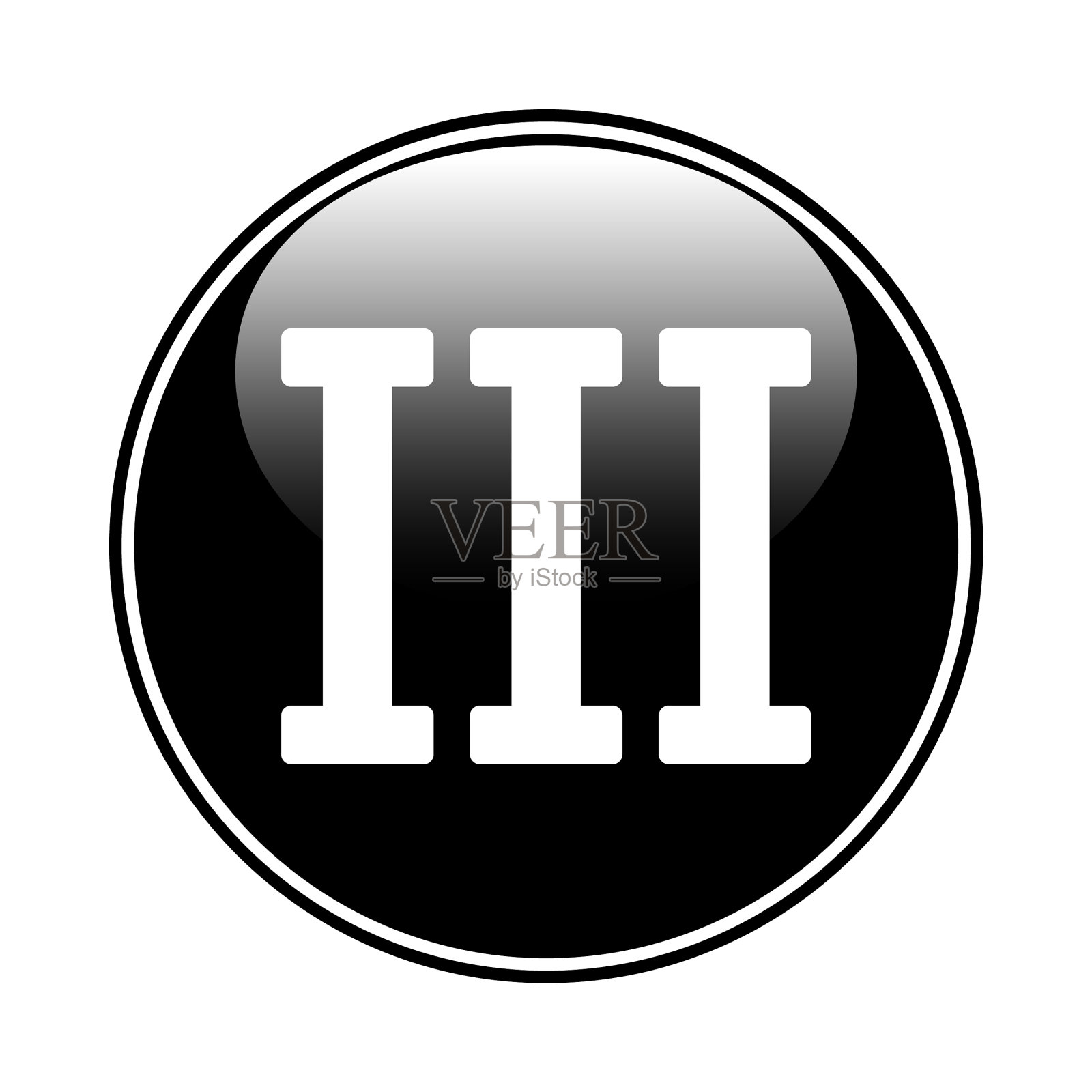 罗马数字3插画图片素材