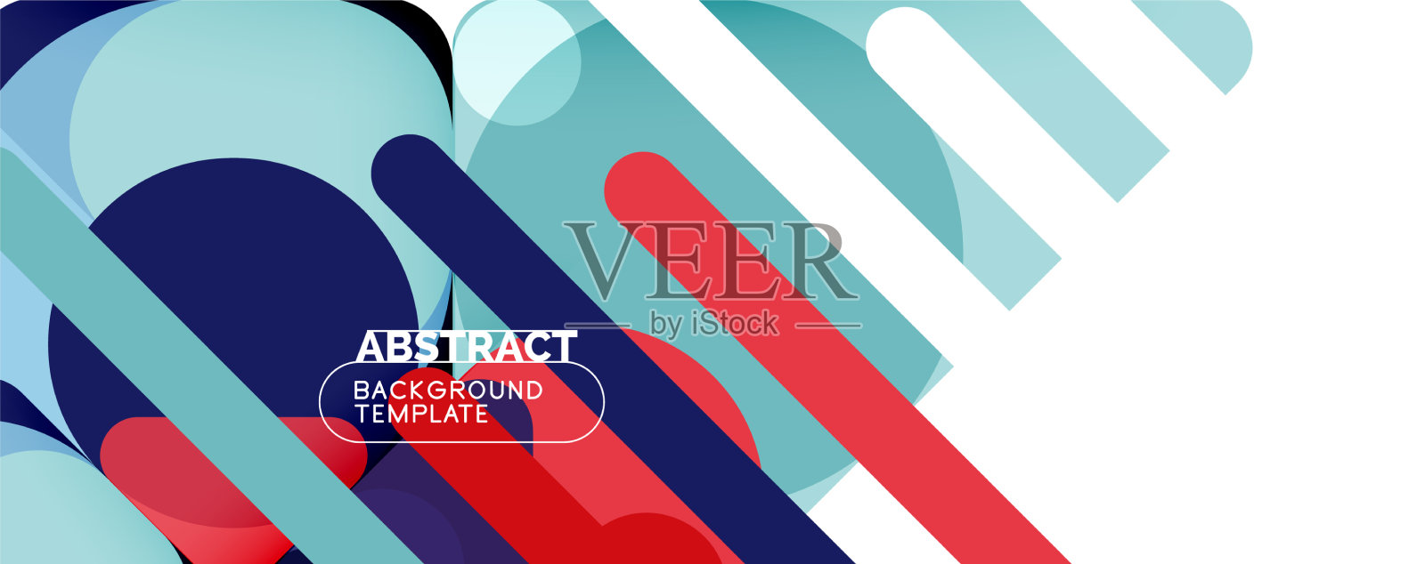 现代几何圆形和动态线条插画图片素材