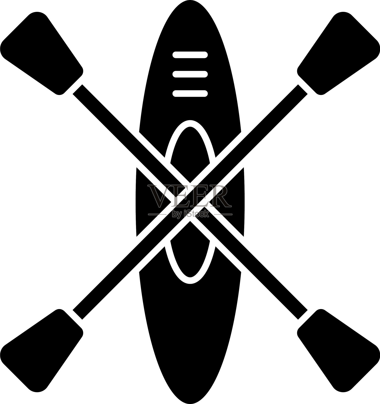 船kayak图标插画图片素材