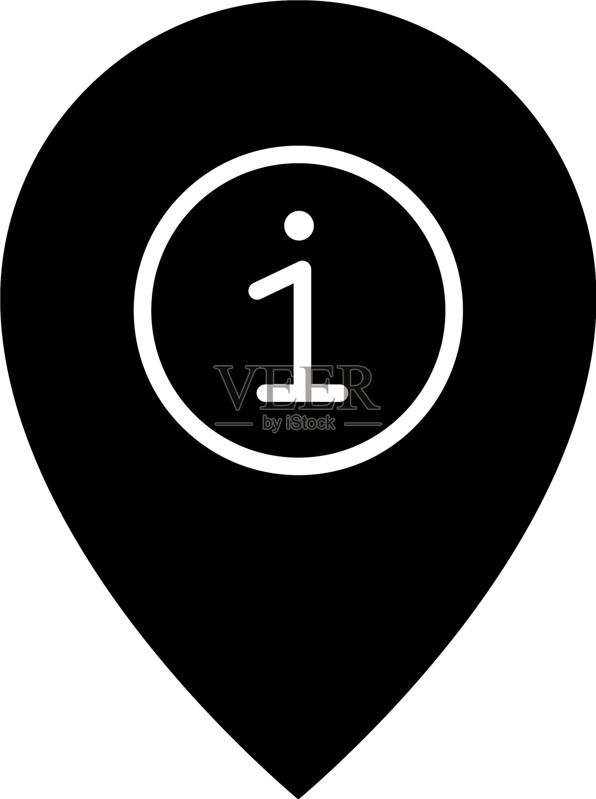 信息中心位置图标插画图片素材