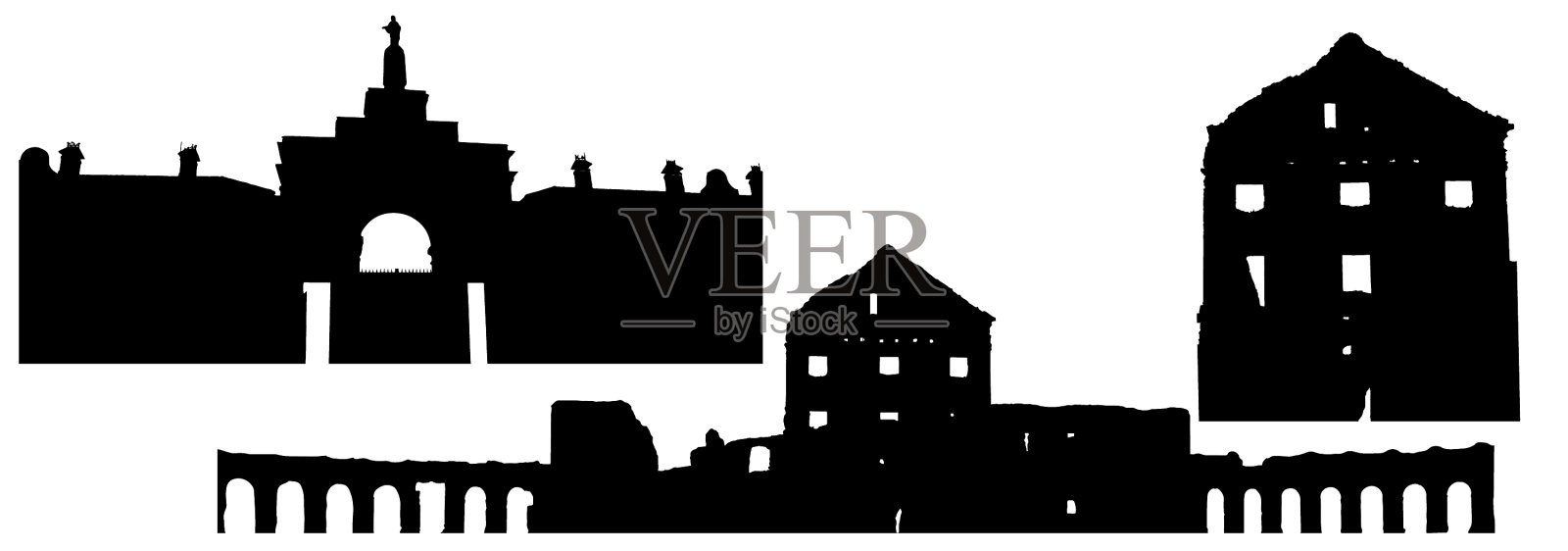剪影里扎尼宫的综合体设计元素图片