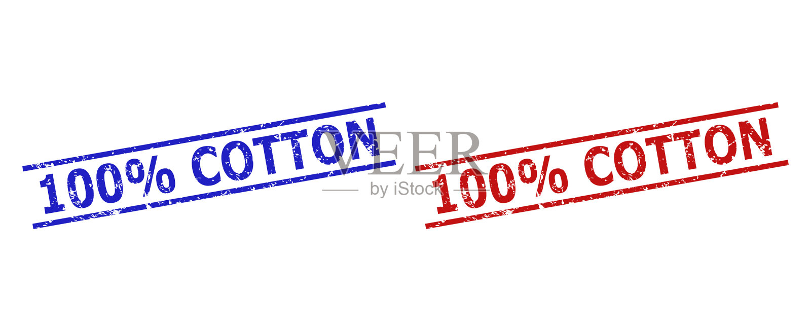 100%棉水印与腐蚀风格插画图片素材