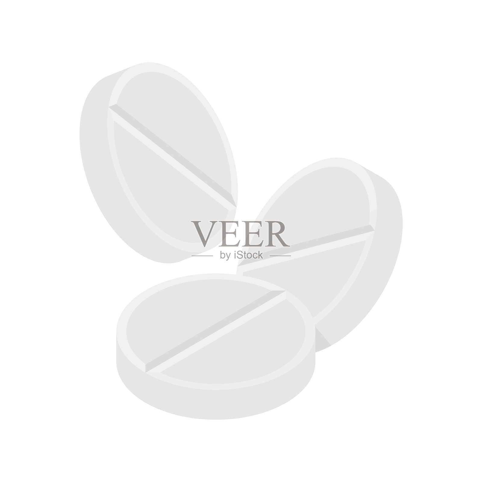 药丸和药物成分为白色设计元素图片