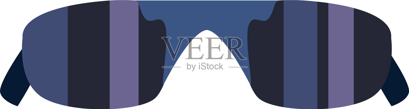 运动太阳镜阳刚平风格上的白色设计元素图片