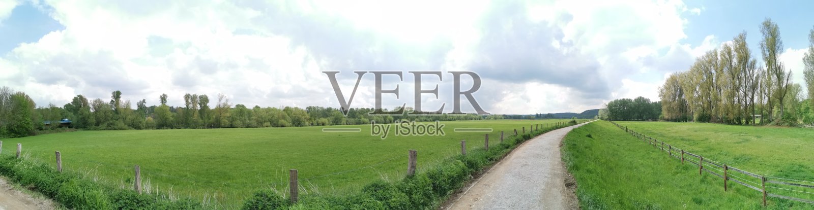 Mülheim于2021年5月在门登二桥附近的汝河全景照片摄影图片