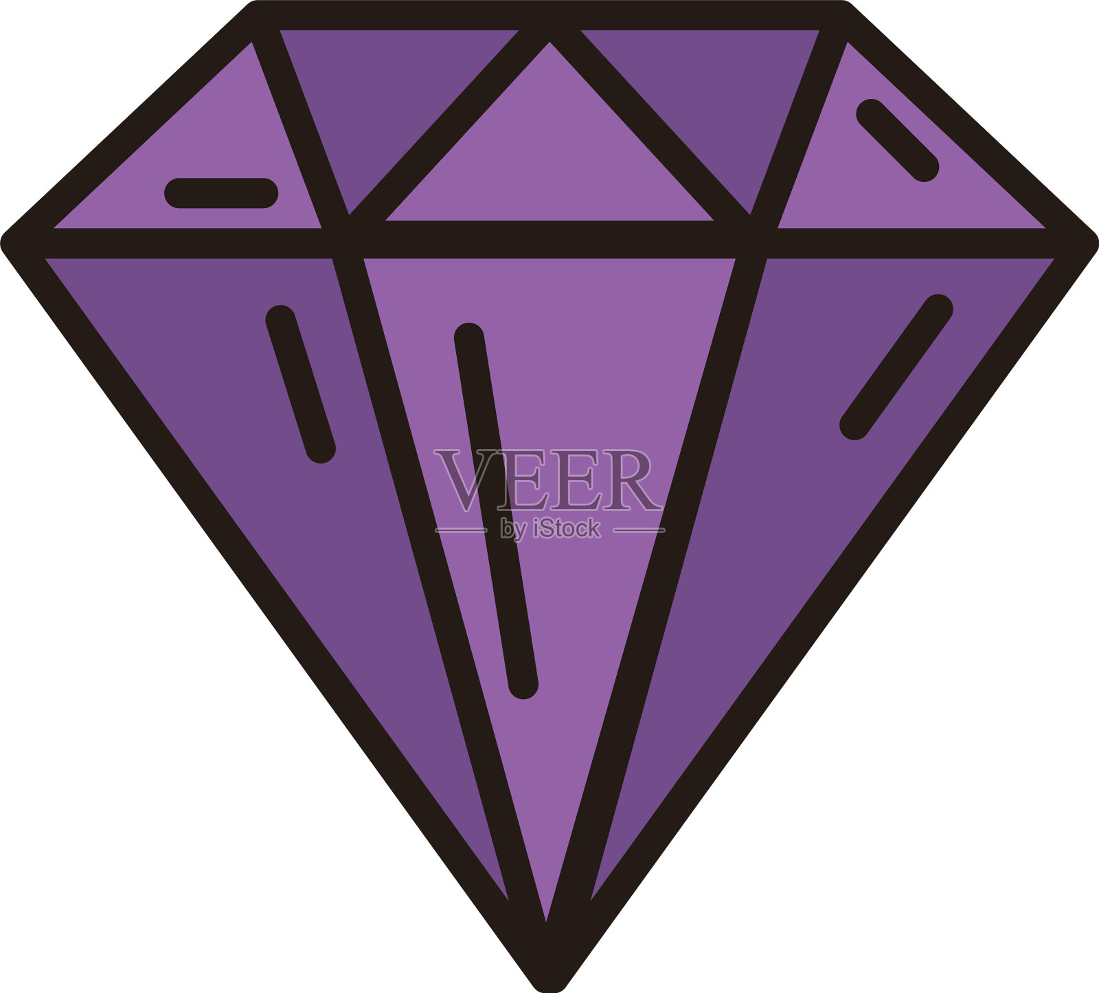 钻石图标孤立设计设计元素图片