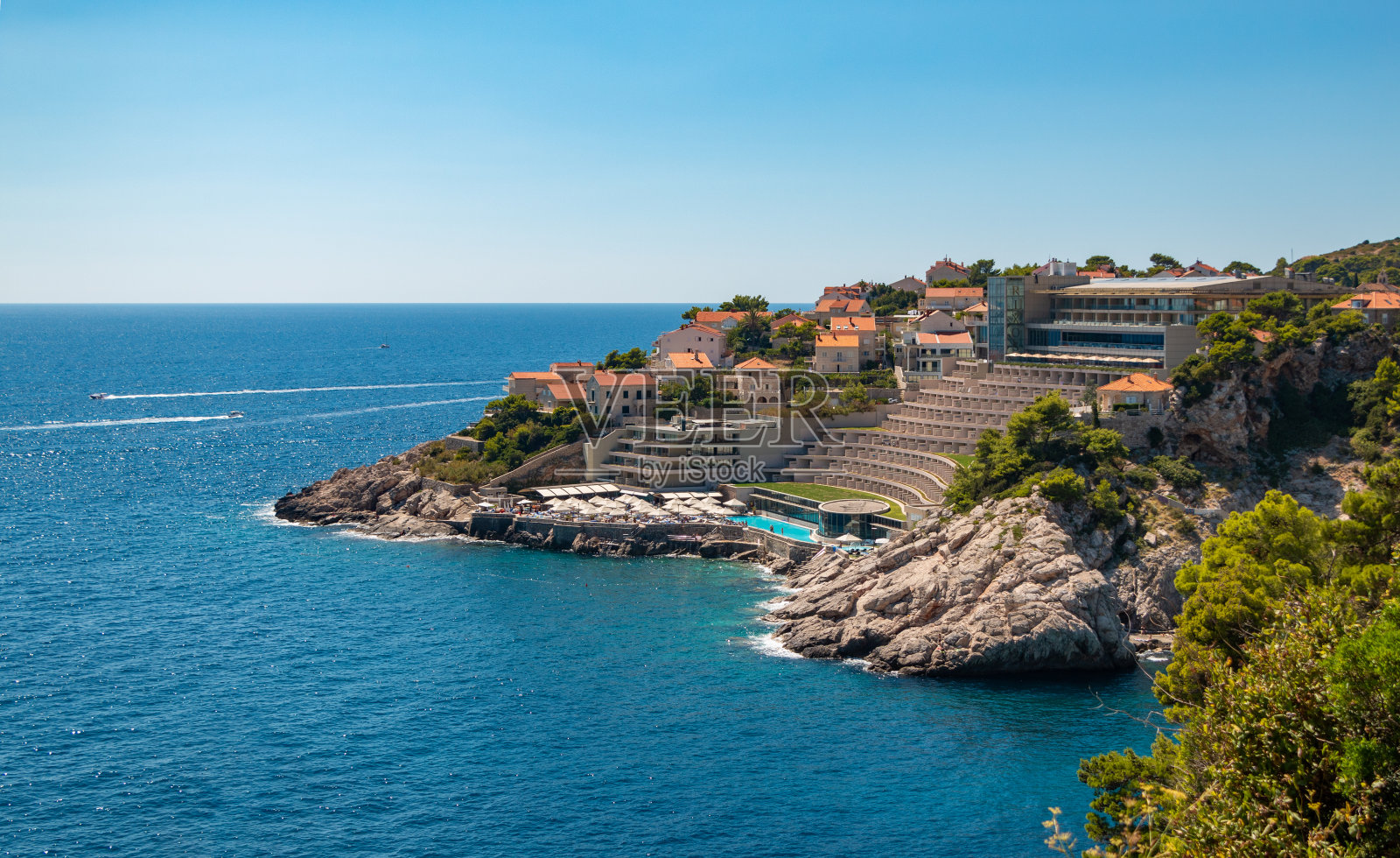 杜布罗夫尼克酒店沿海照片摄影图片