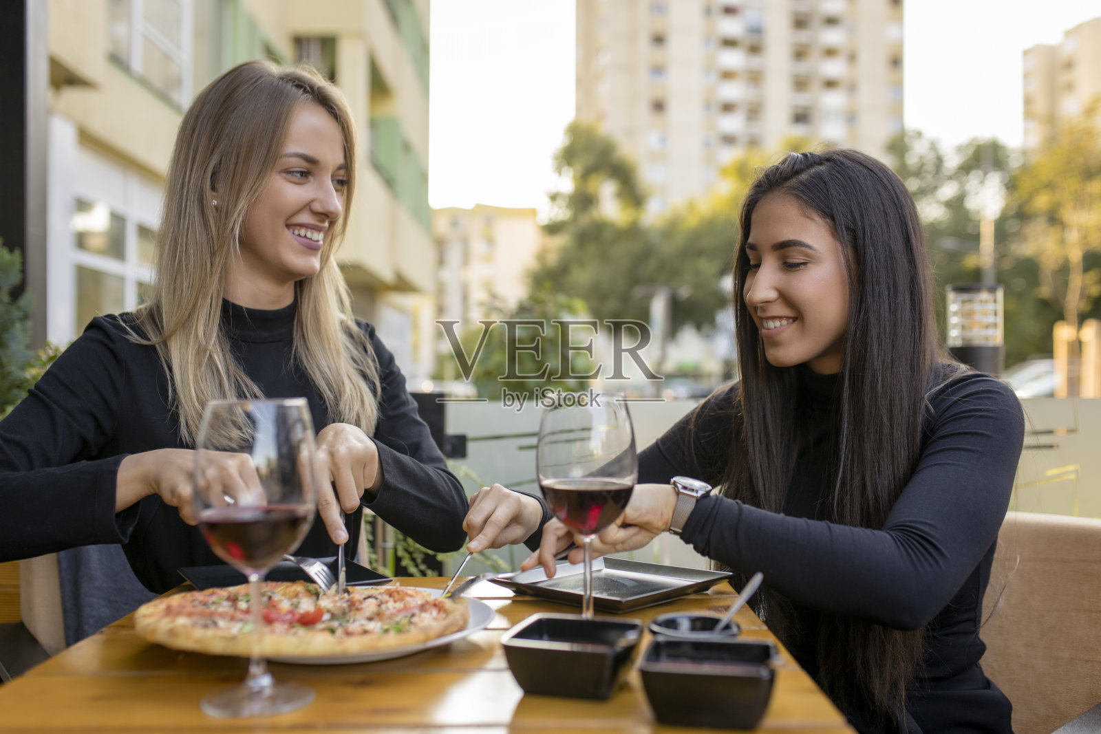 披萨的时间照片摄影图片