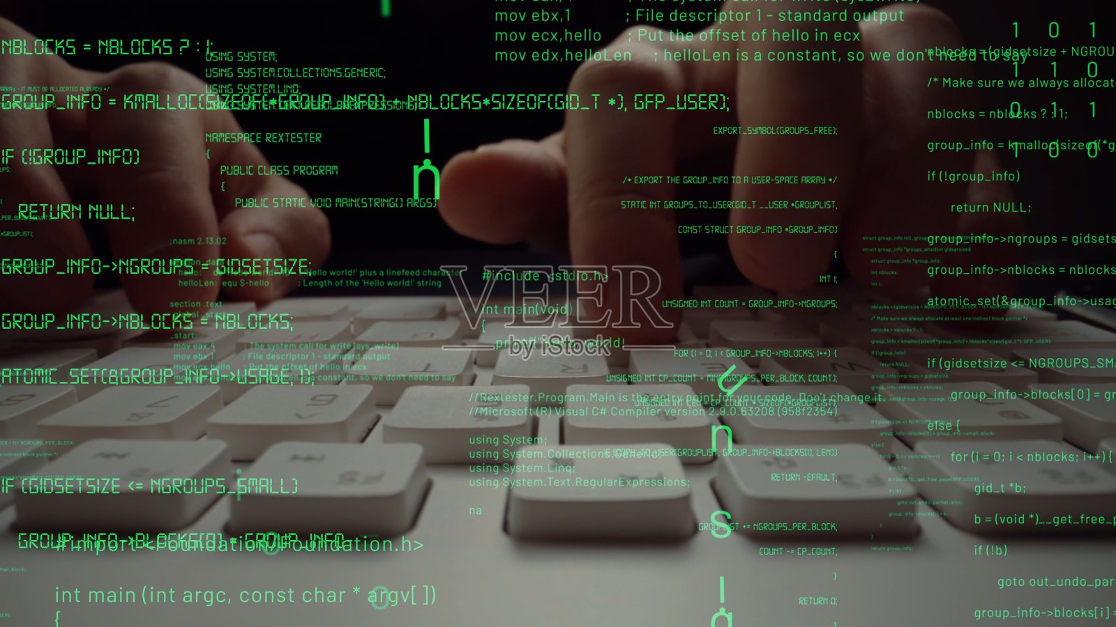 创造性视觉的计算机编程，编码和软件开发照片摄影图片