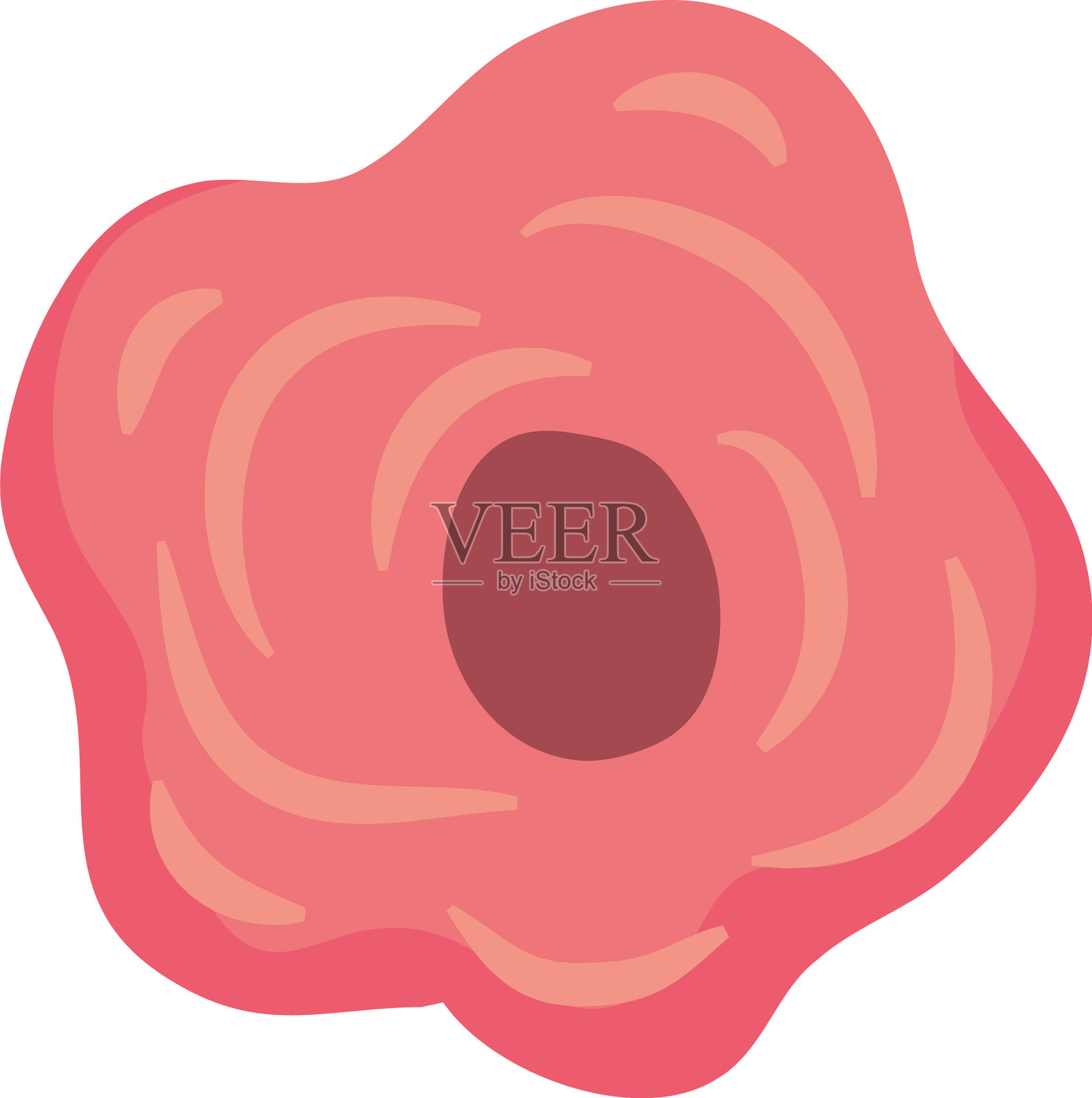 粉红色的花朵图标彩色的设计设计元素图片