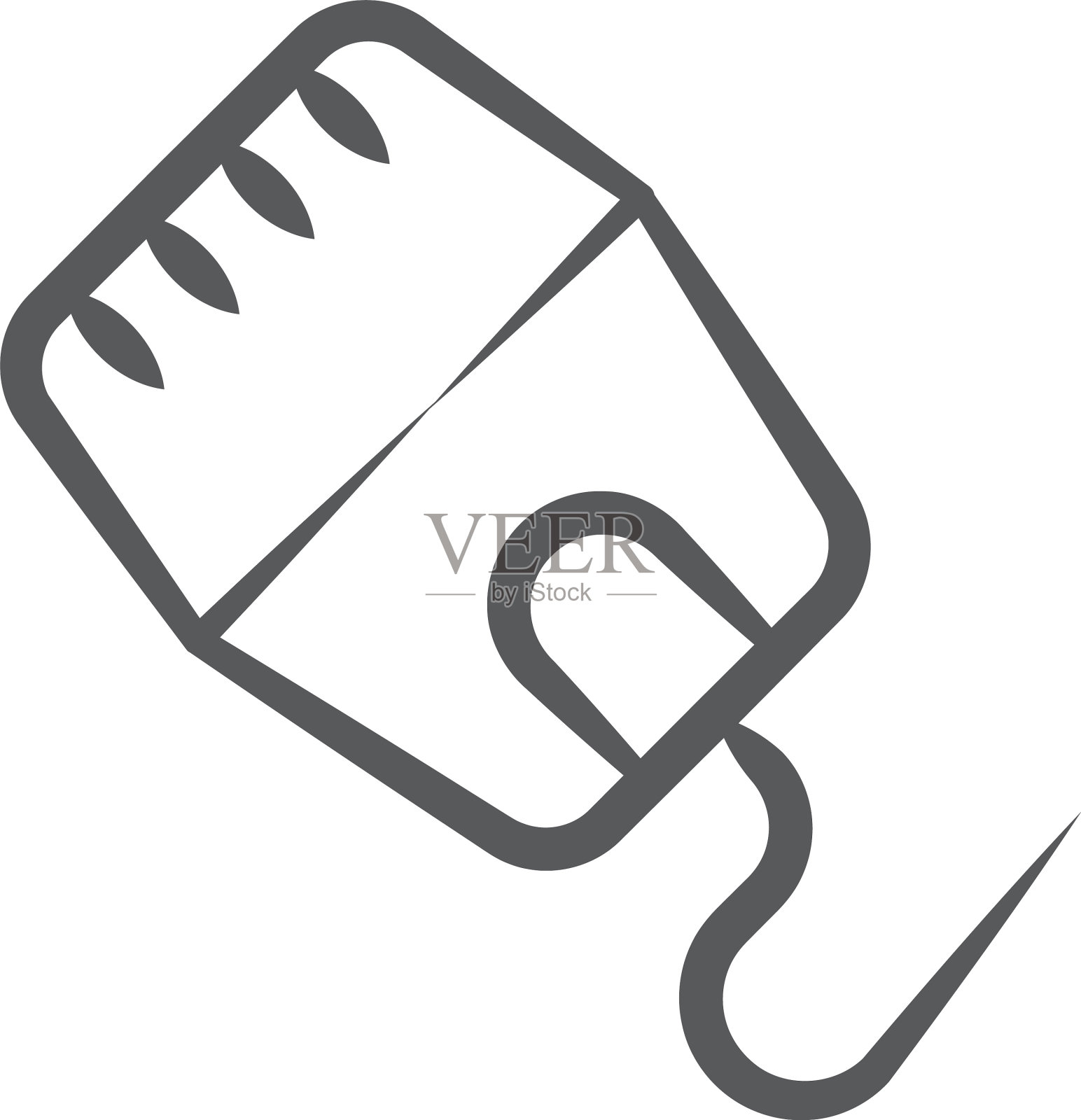 非洲式发型梳刷插画图片素材