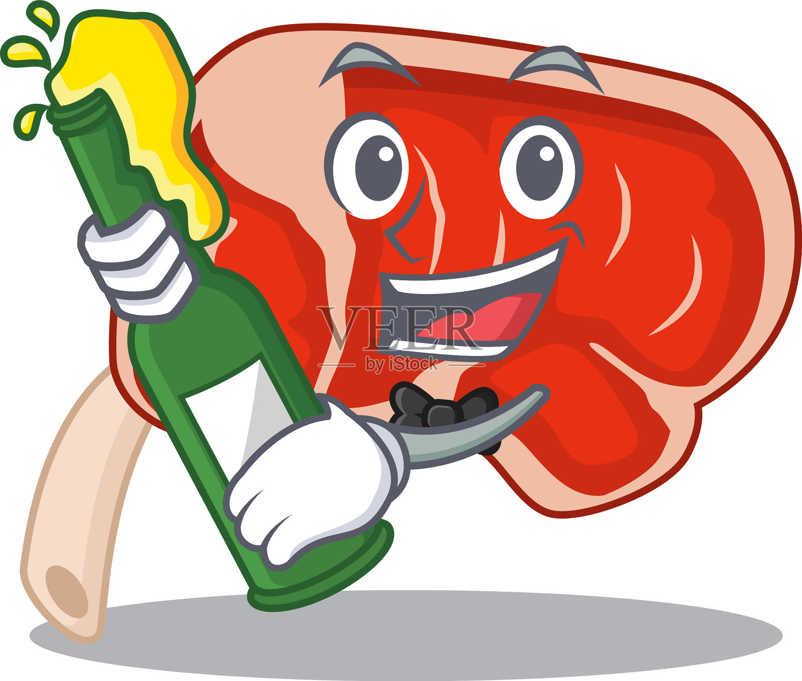 漫画设计概念prime rib干杯设计元素图片