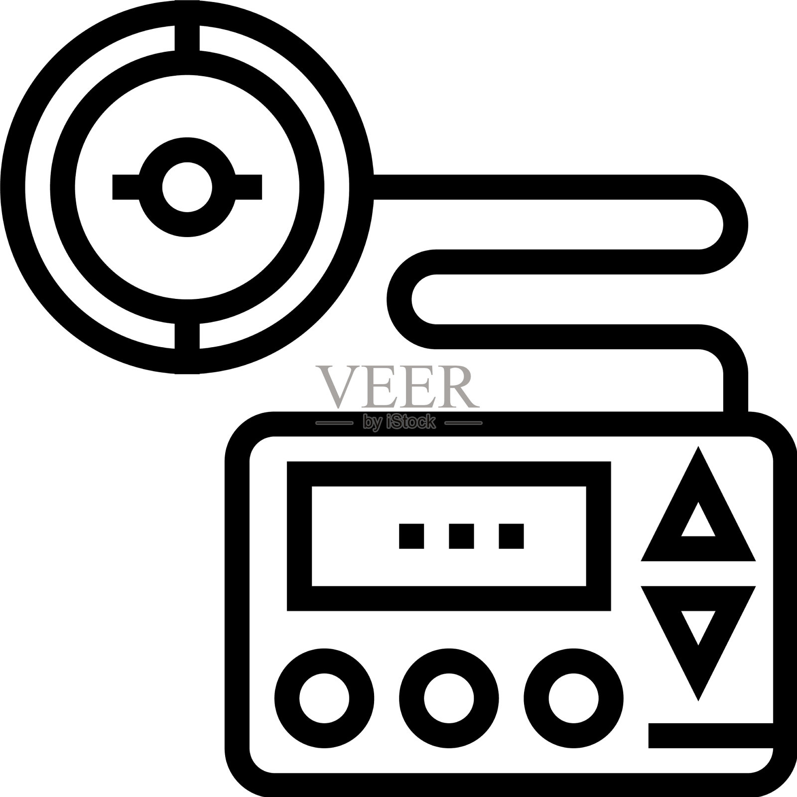 胰岛素泵管路图标图标素材