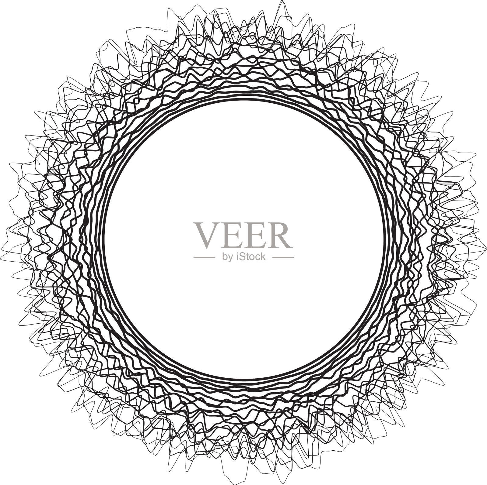 抽象圆与曲线的设计元素设计元素图片