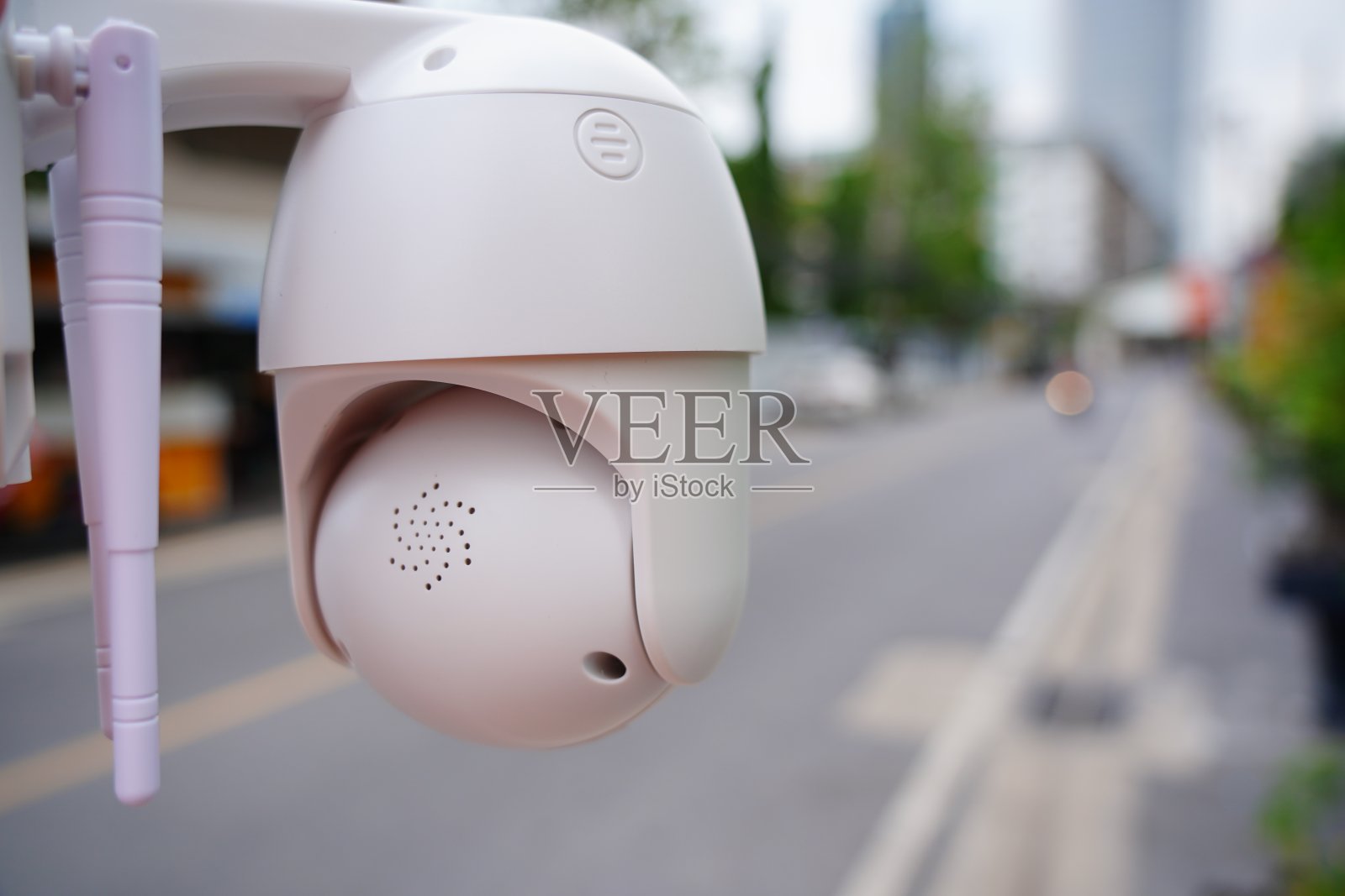 户外无线摄像头特写照片摄影图片