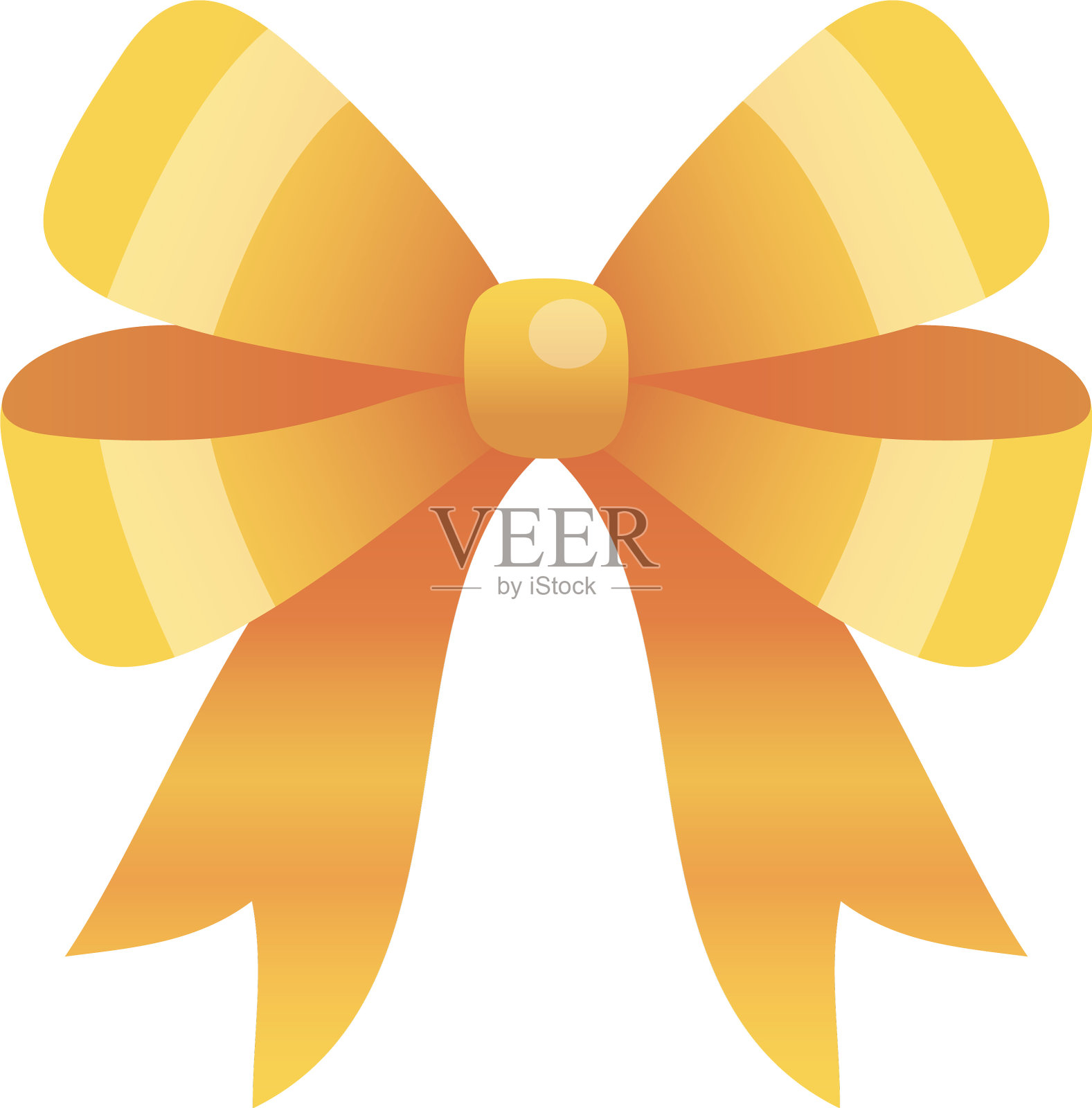 金色蝴蝶结图标设计设计元素图片