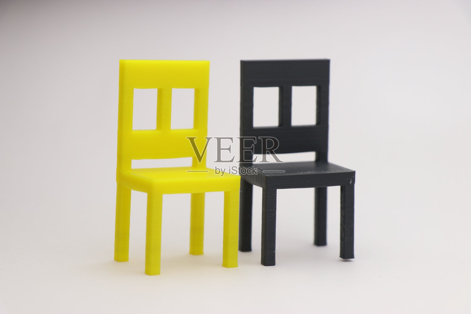 使用3D打印技术制作的3D打印模型椅照片摄影图片