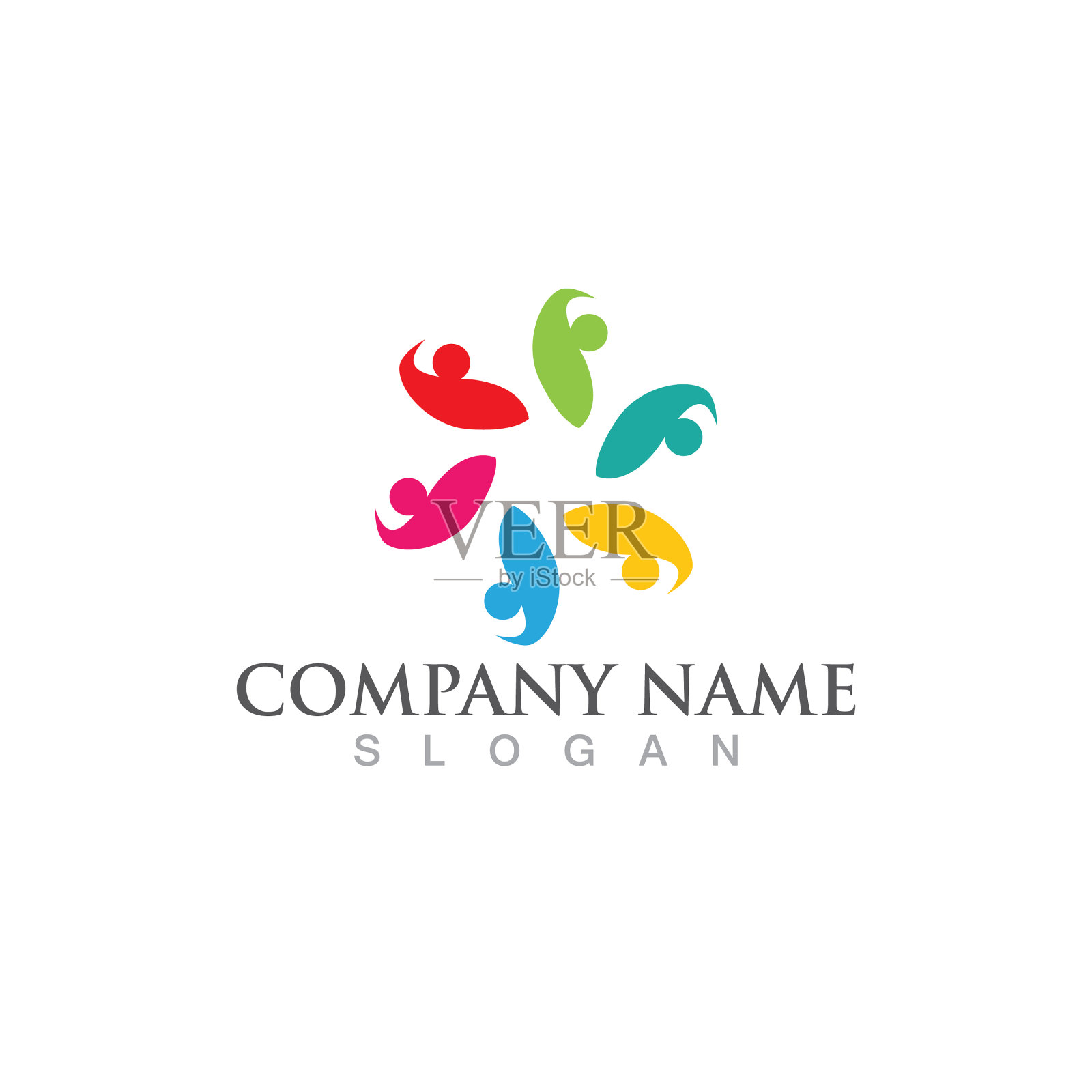 社区网络和社会图标插画图片素材