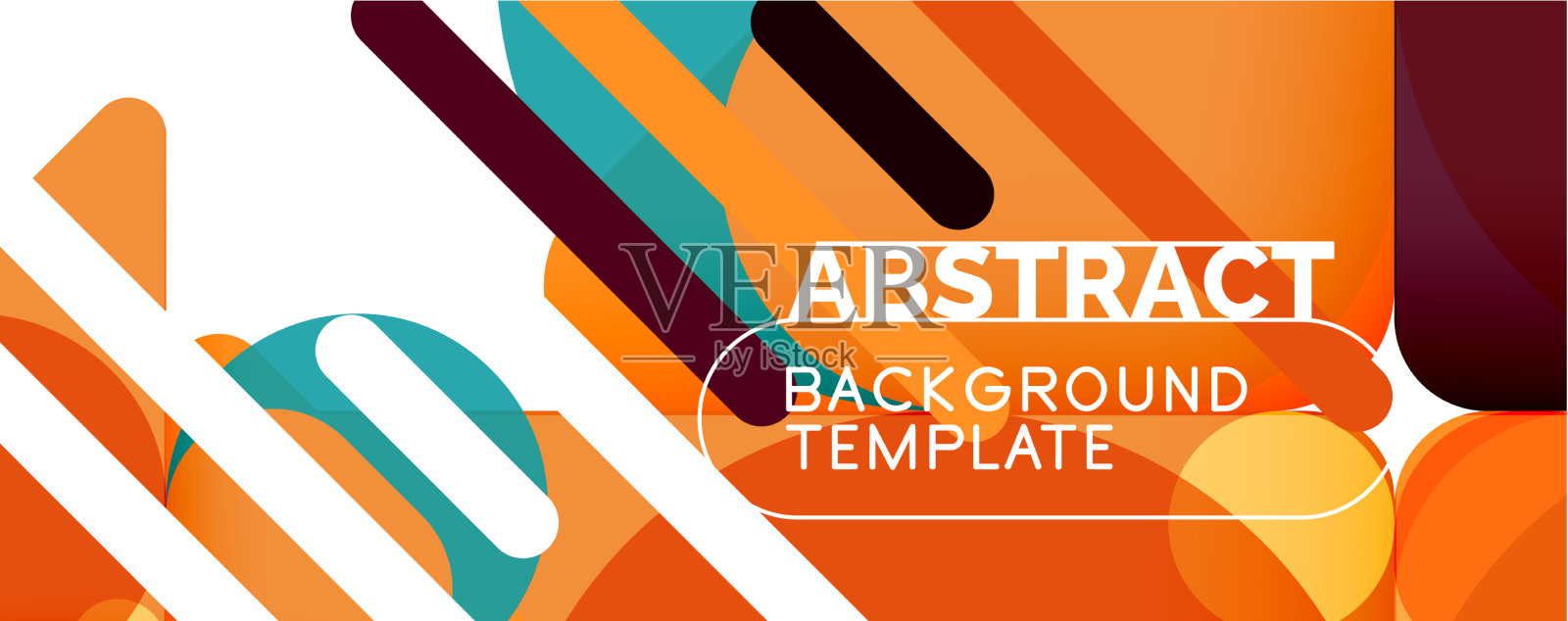 现代几何圆形和动态线条插画图片素材