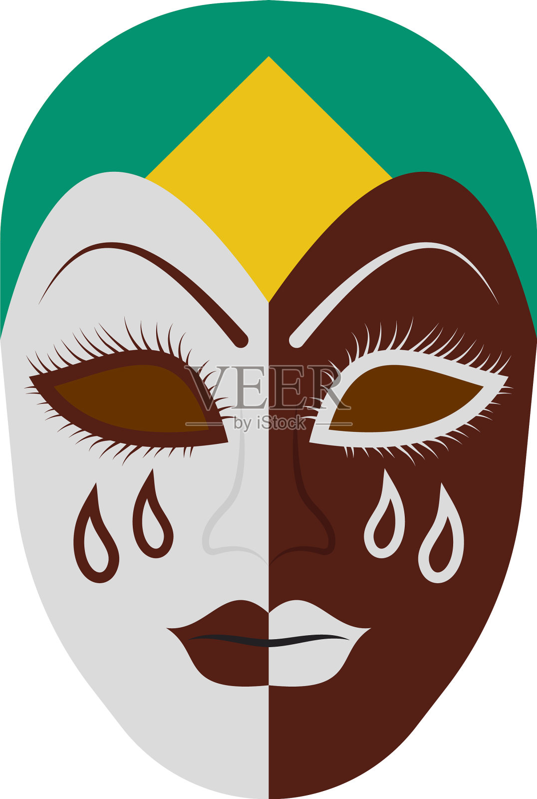 传统的面具插画图片素材