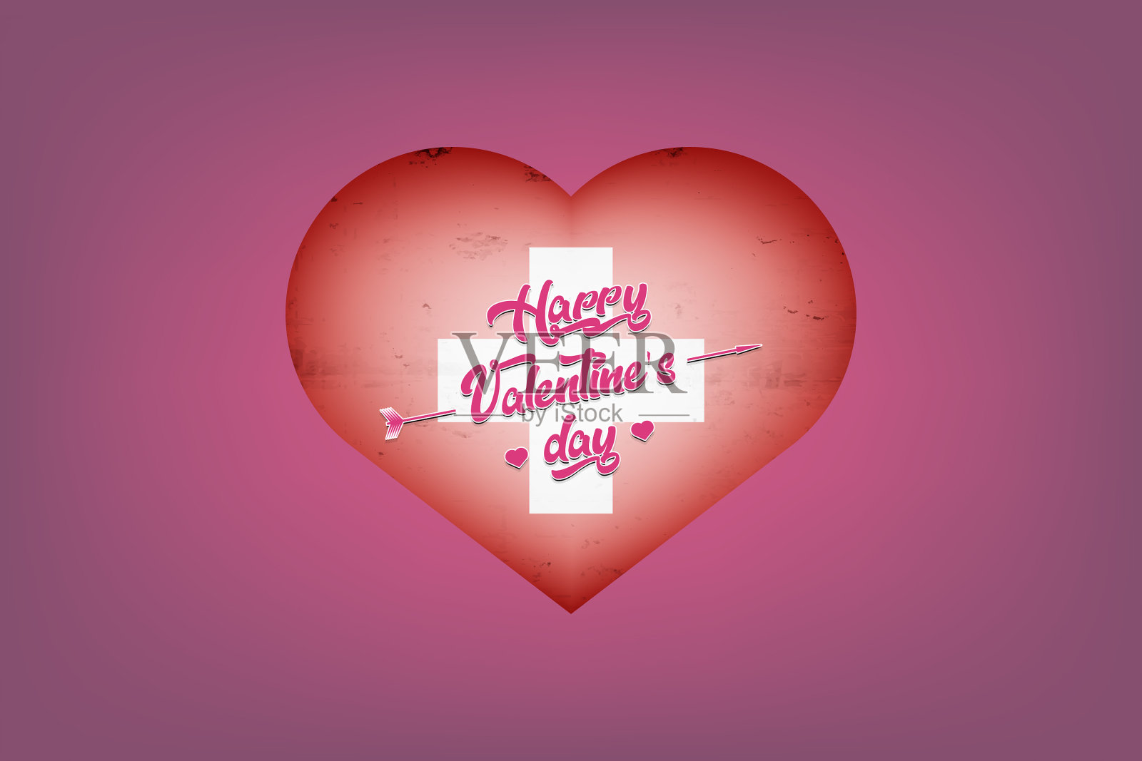 心形的意大利国旗插画图片素材