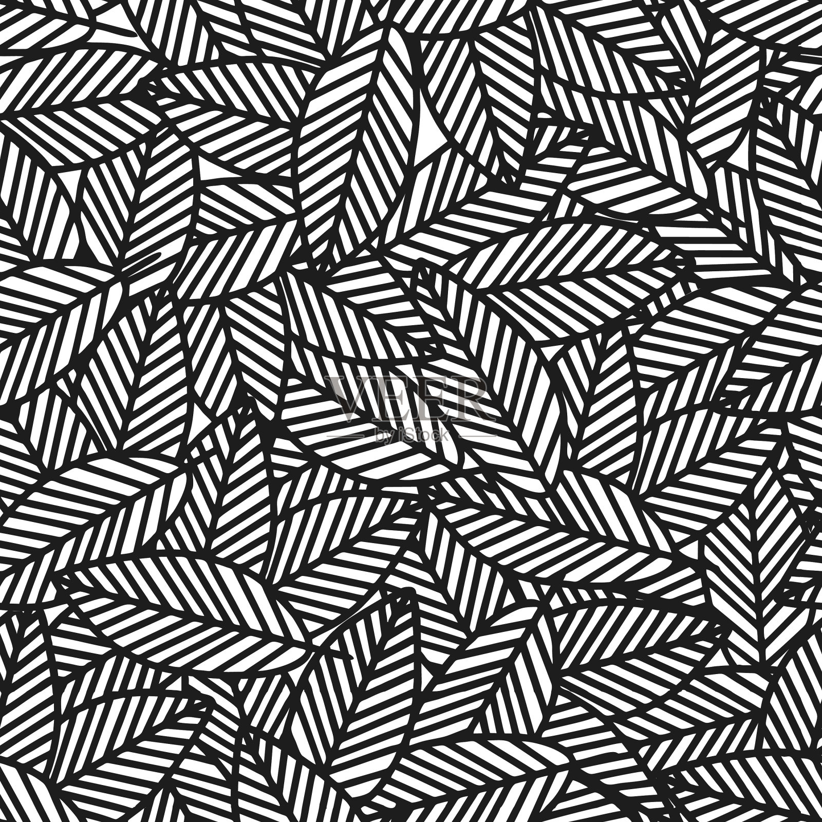 无缝图案几何形状图形黑色插画图片素材