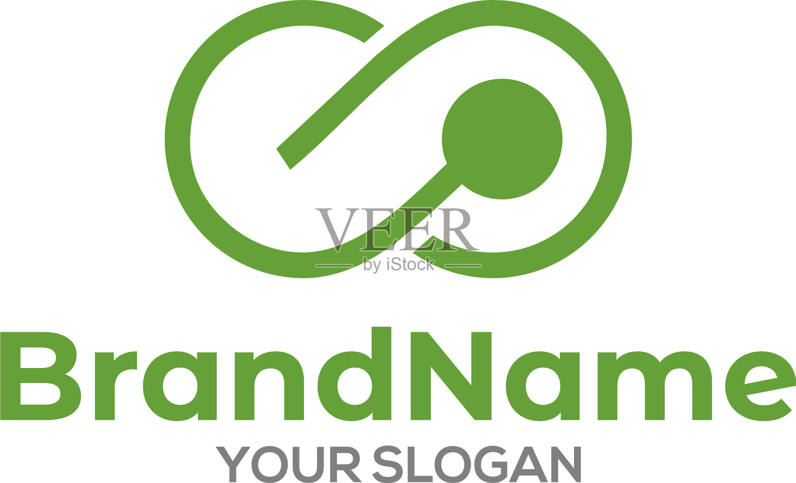 Cp infinity logo设计插画图片素材