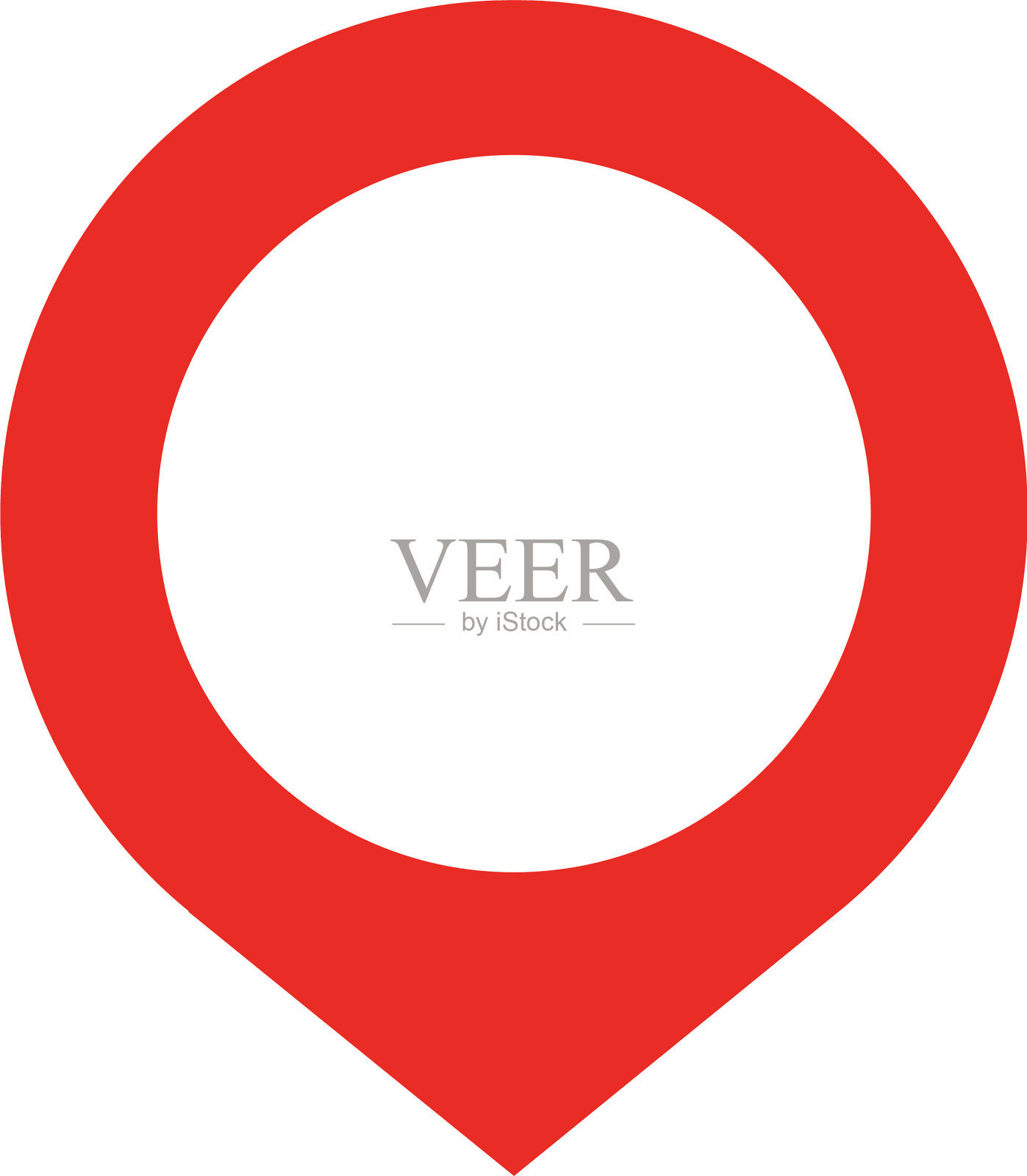 地图点位置引脚图标映射和插画图片素材