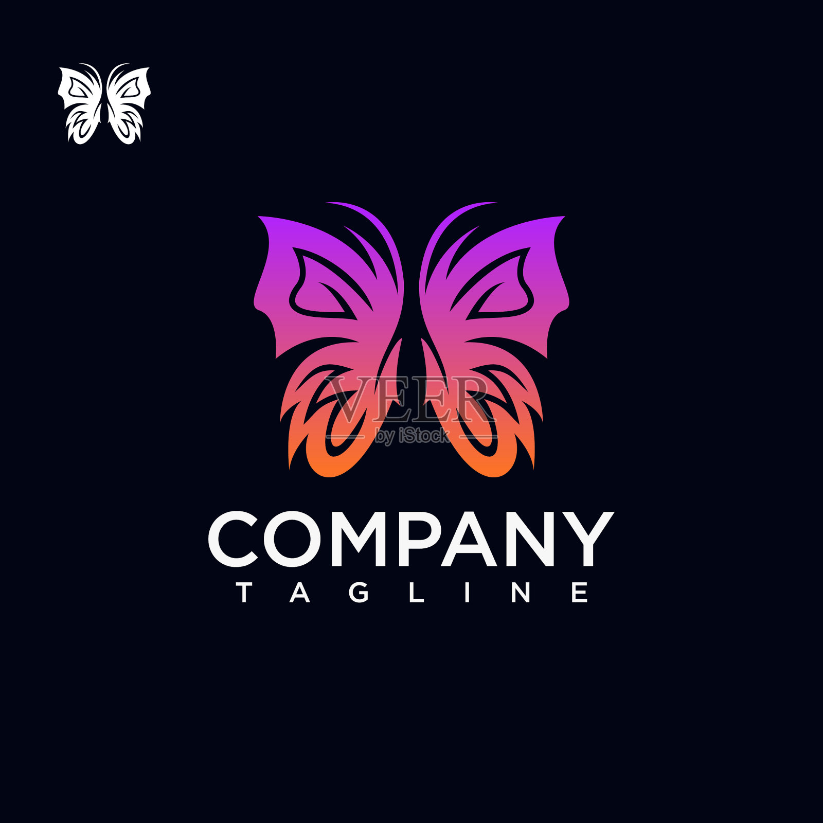 蝴蝶插画图片素材