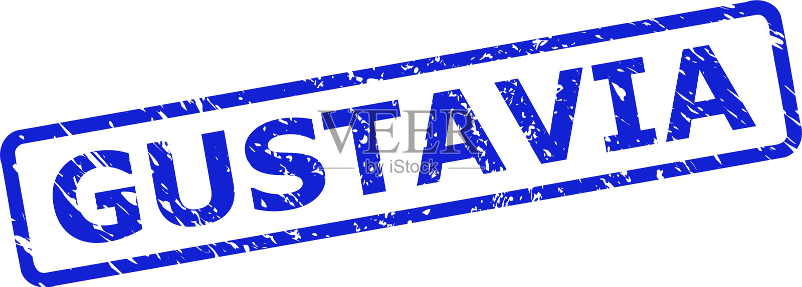 古斯塔维亚邮票与危难表面和圆形插画图片素材