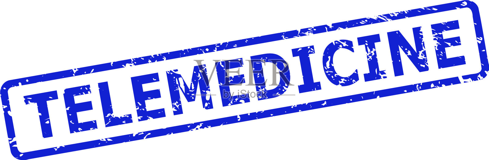 远程医疗印章印章采用橡胶质地和插画图片素材