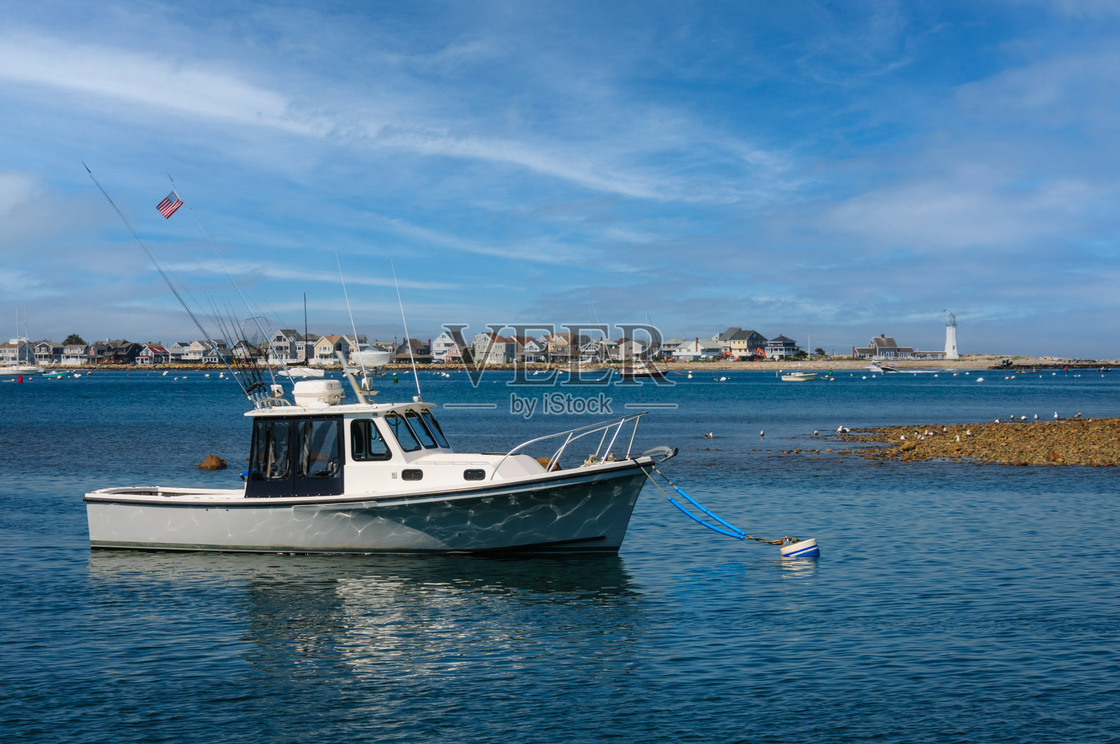 Scituate港系泊照片摄影图片