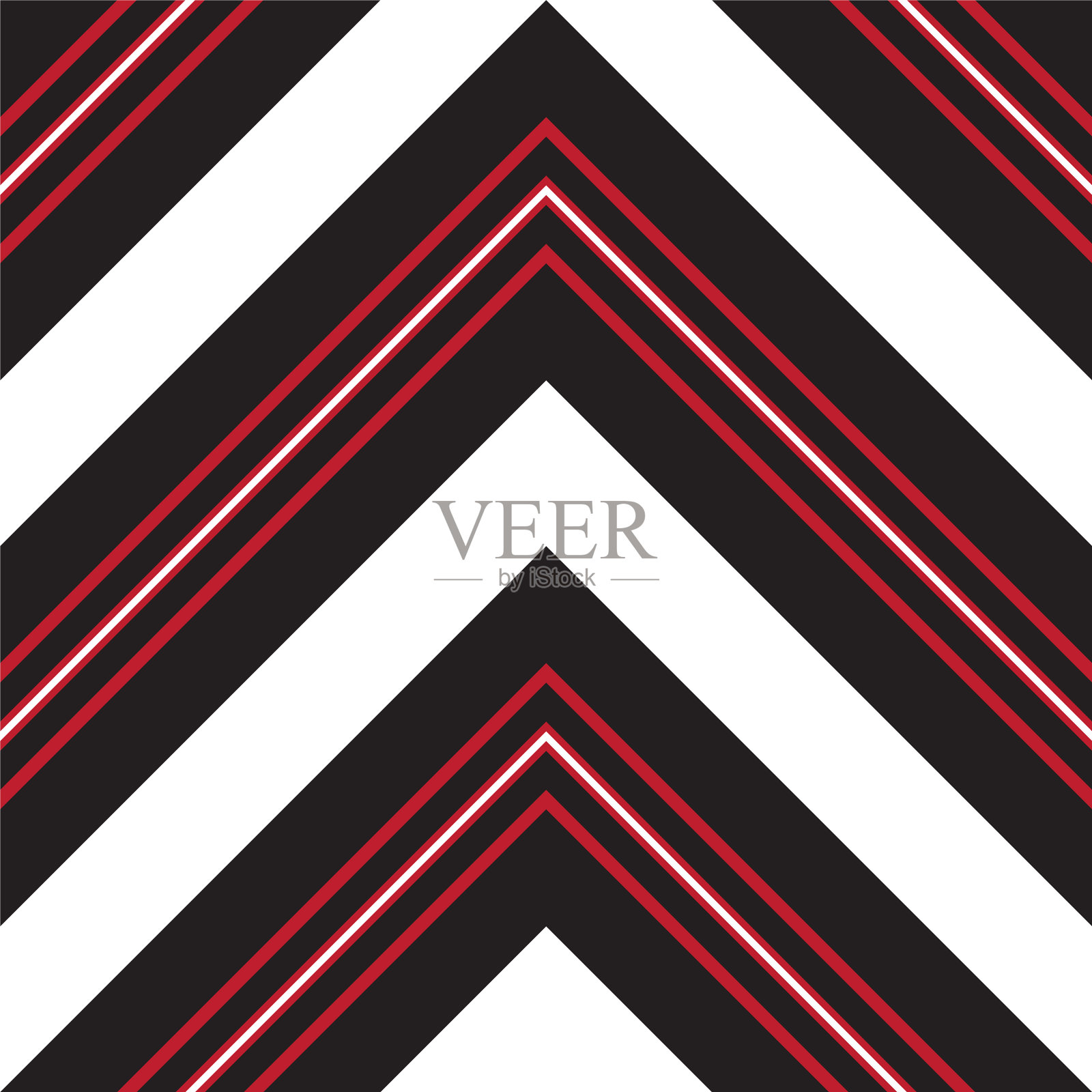 红色人字形斜条纹无缝图案插画图片素材