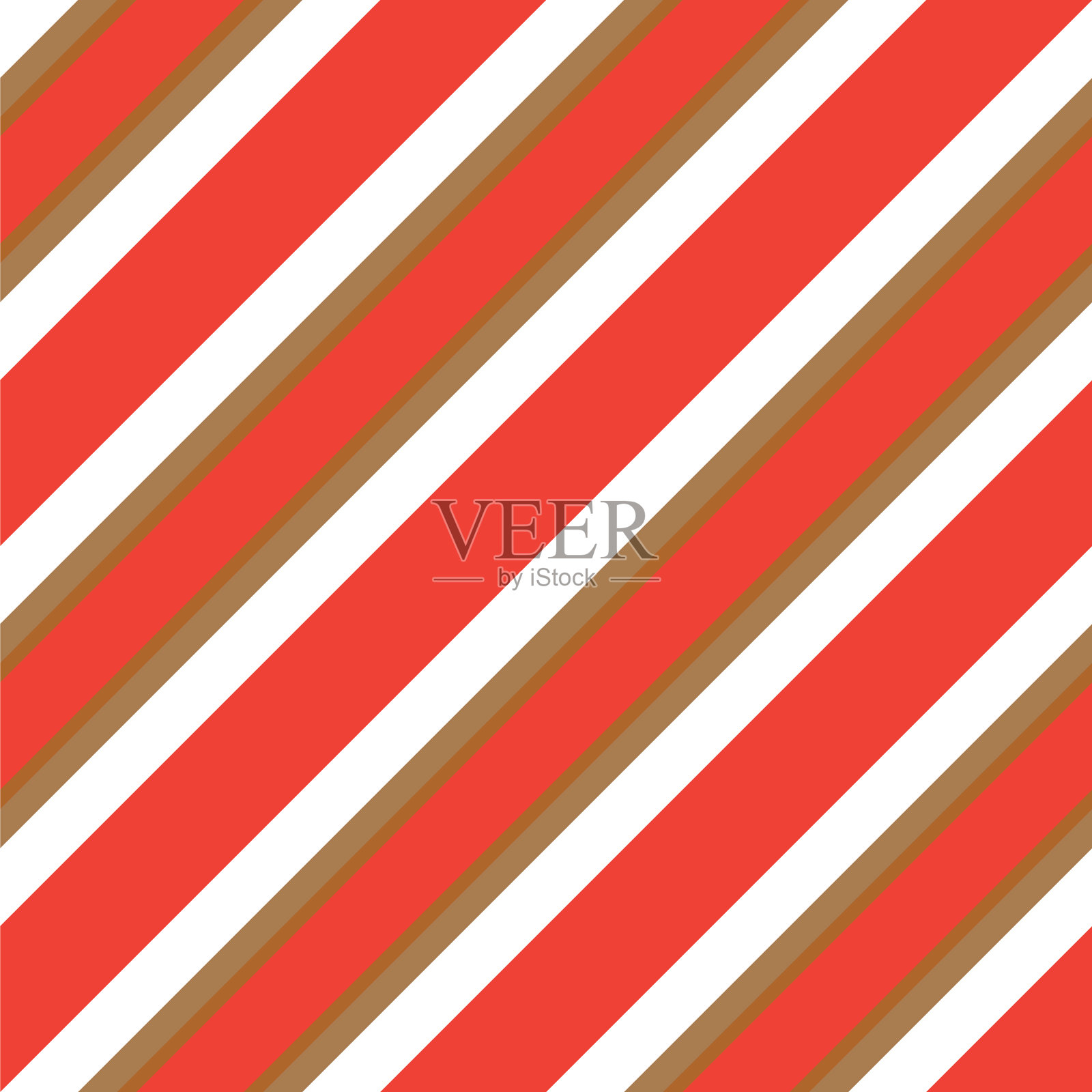 橙色条纹无缝图案背景中插画图片素材