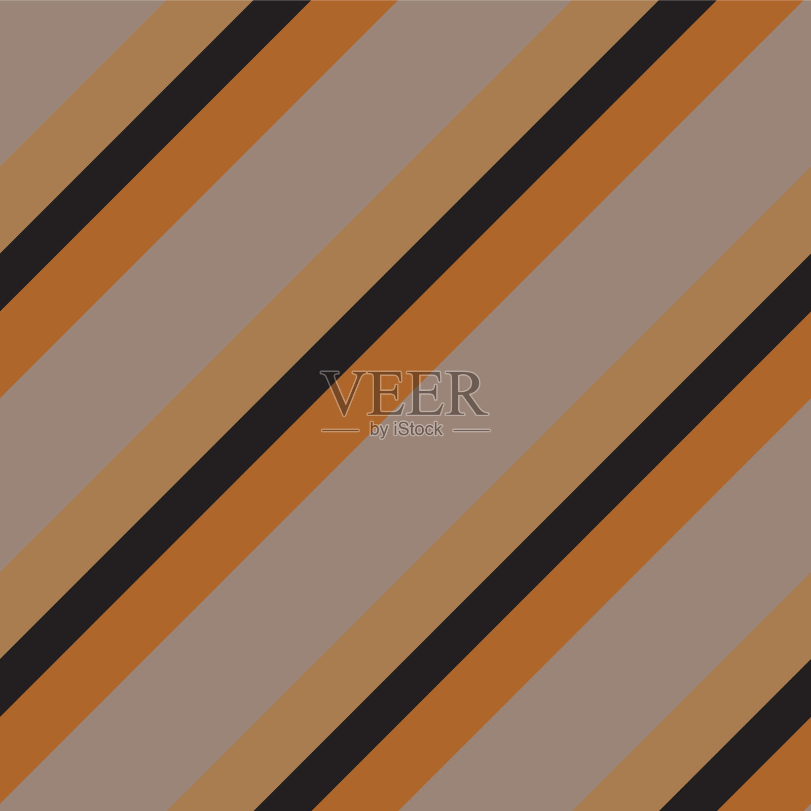 橙色条纹无缝图案背景中插画图片素材