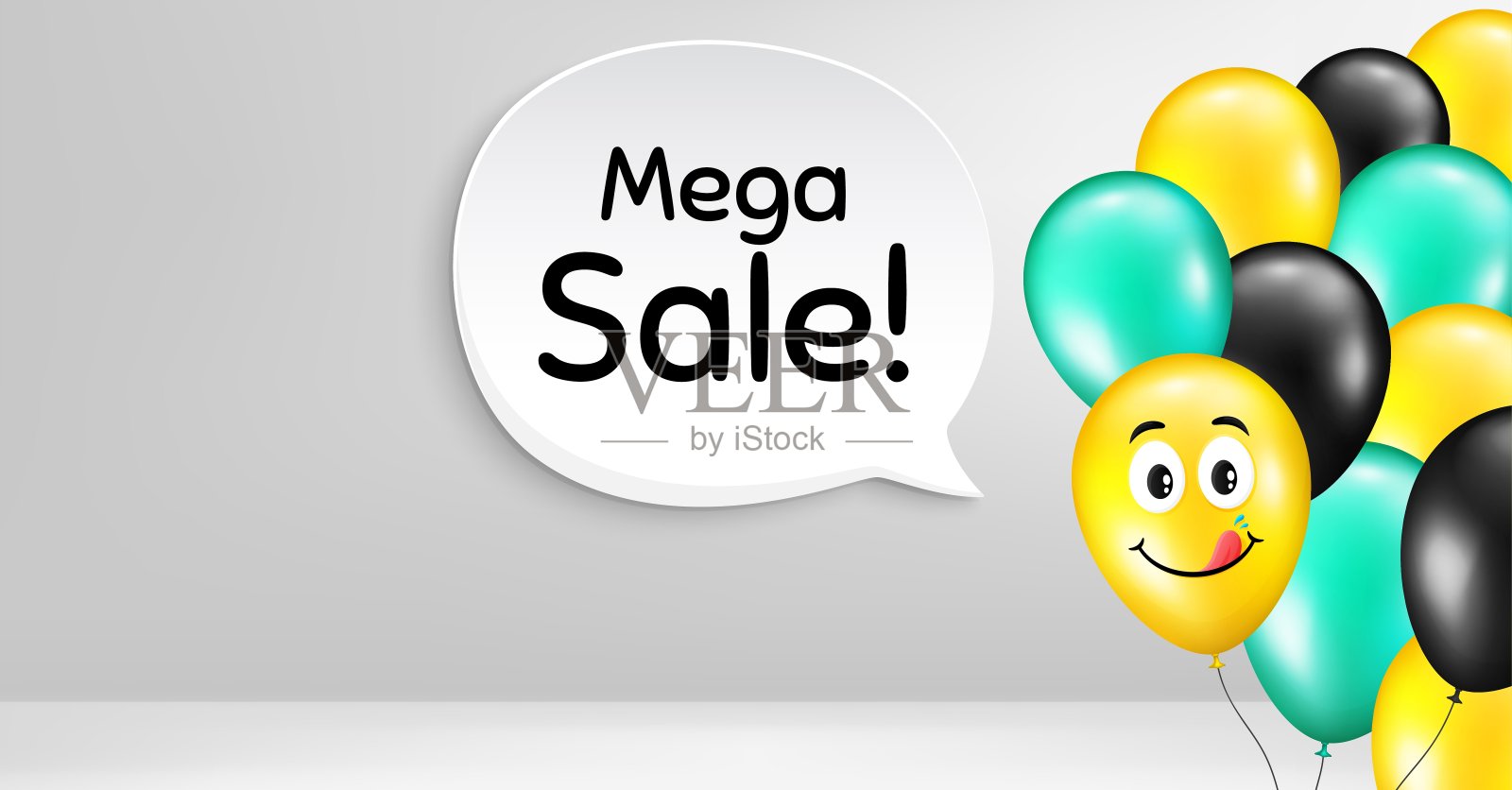 大型销售。特价标志。向量设计元素图片