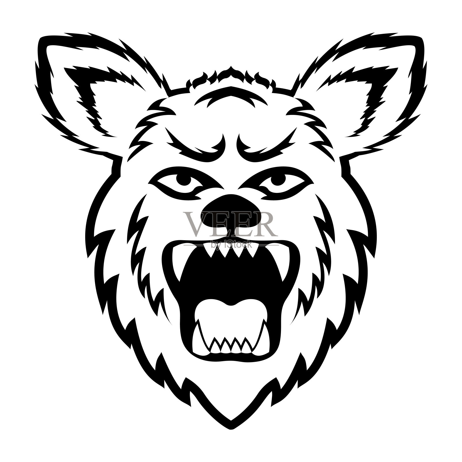 野生熊插画图片素材