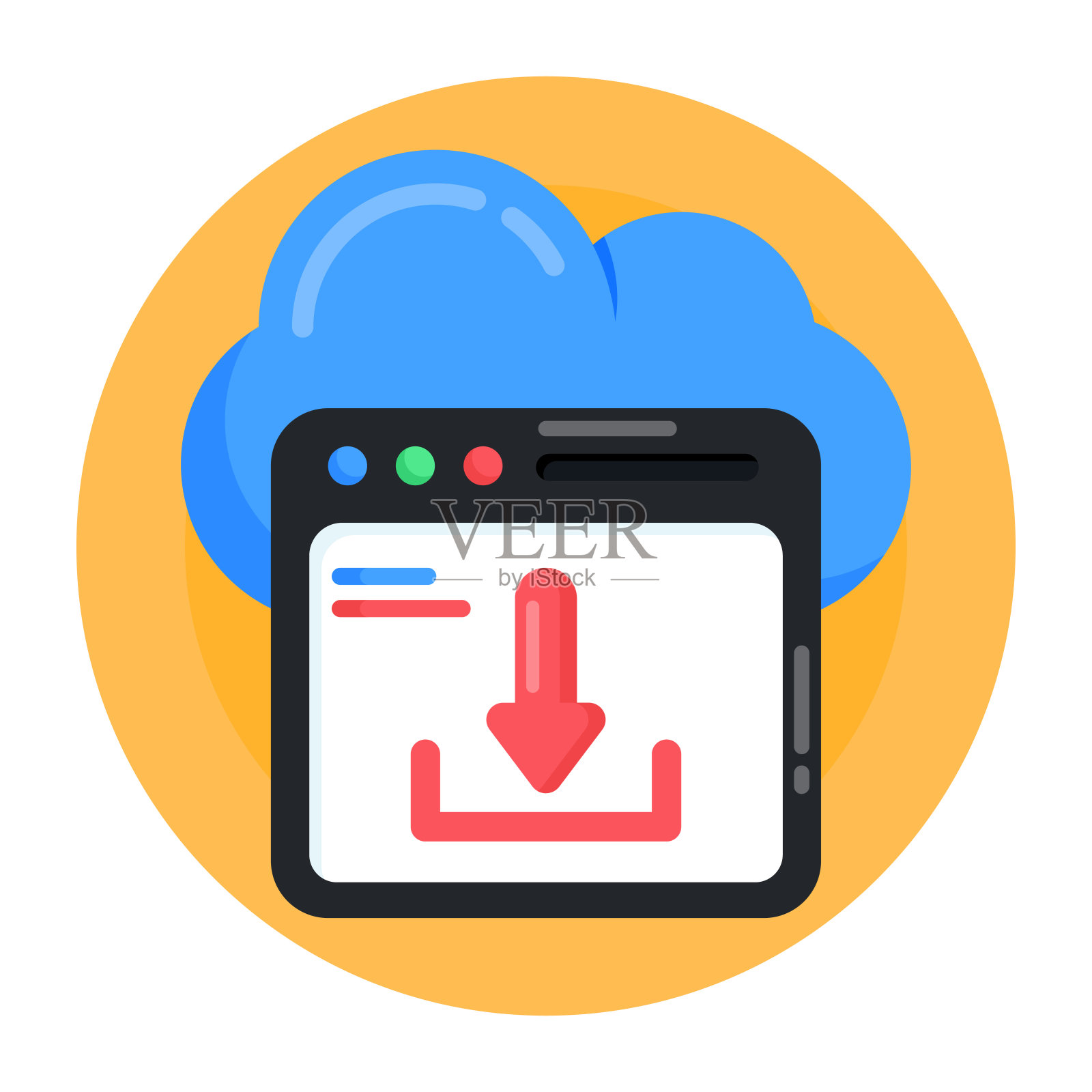 数据库插画图片素材